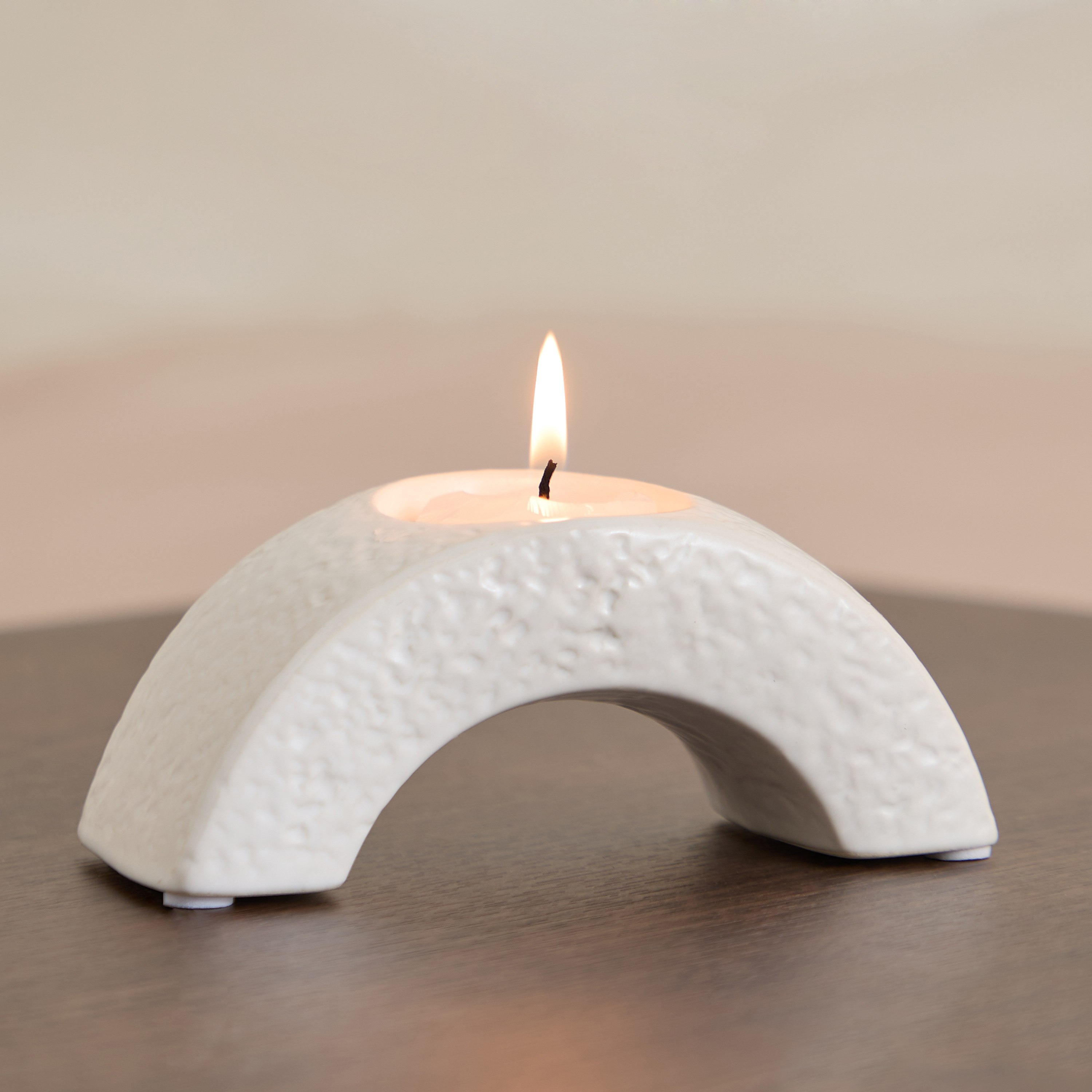 Sansa Roma Ceramic Candleholder - 13.8x5.8x6 cm-hbxlivingroom-decorandaccessories-candleholders-image-1