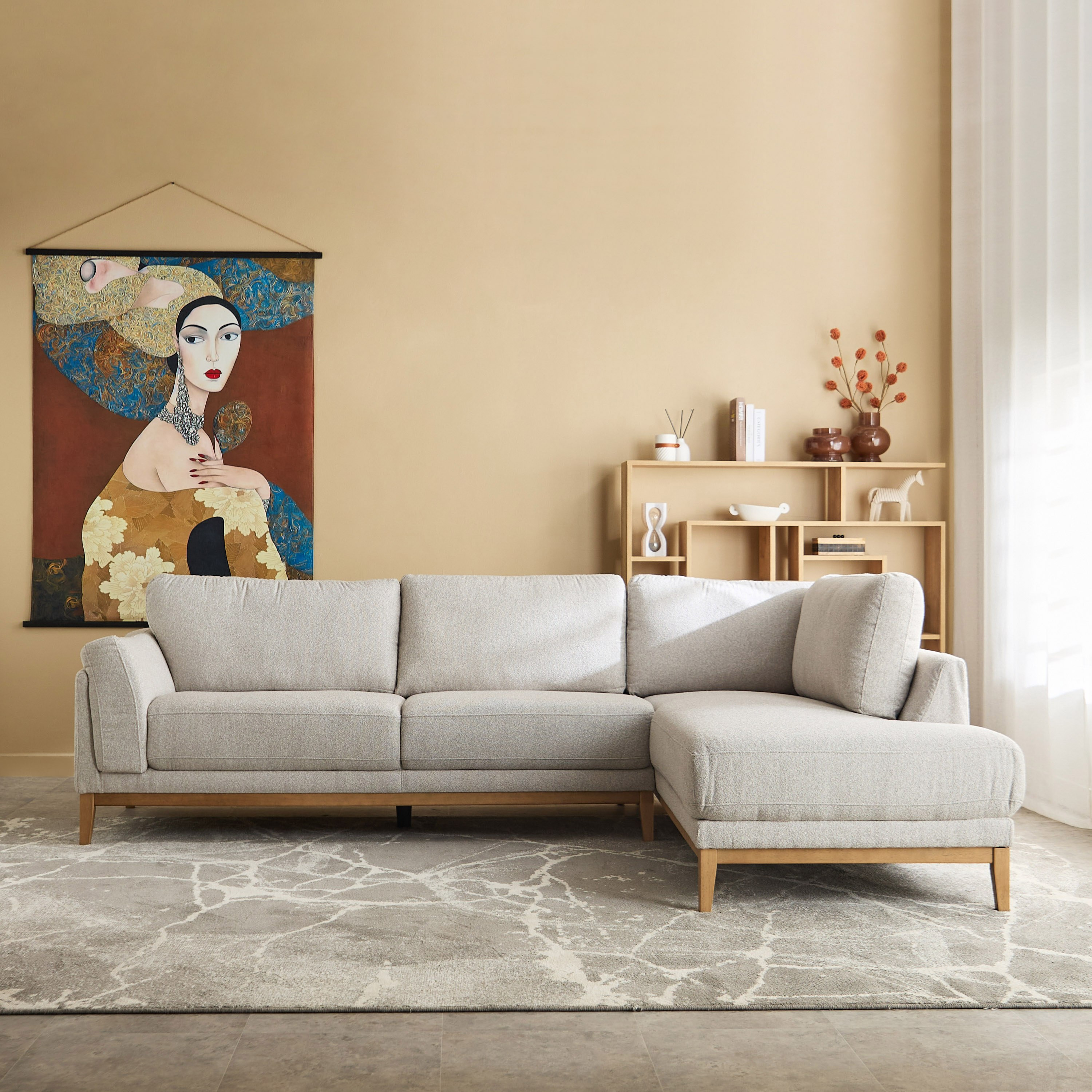 كنبة ركنية يمين قماش 4 مقاعد من هوب-hbxlivingroom-sofasandarmchairs-cornersofas-image-2