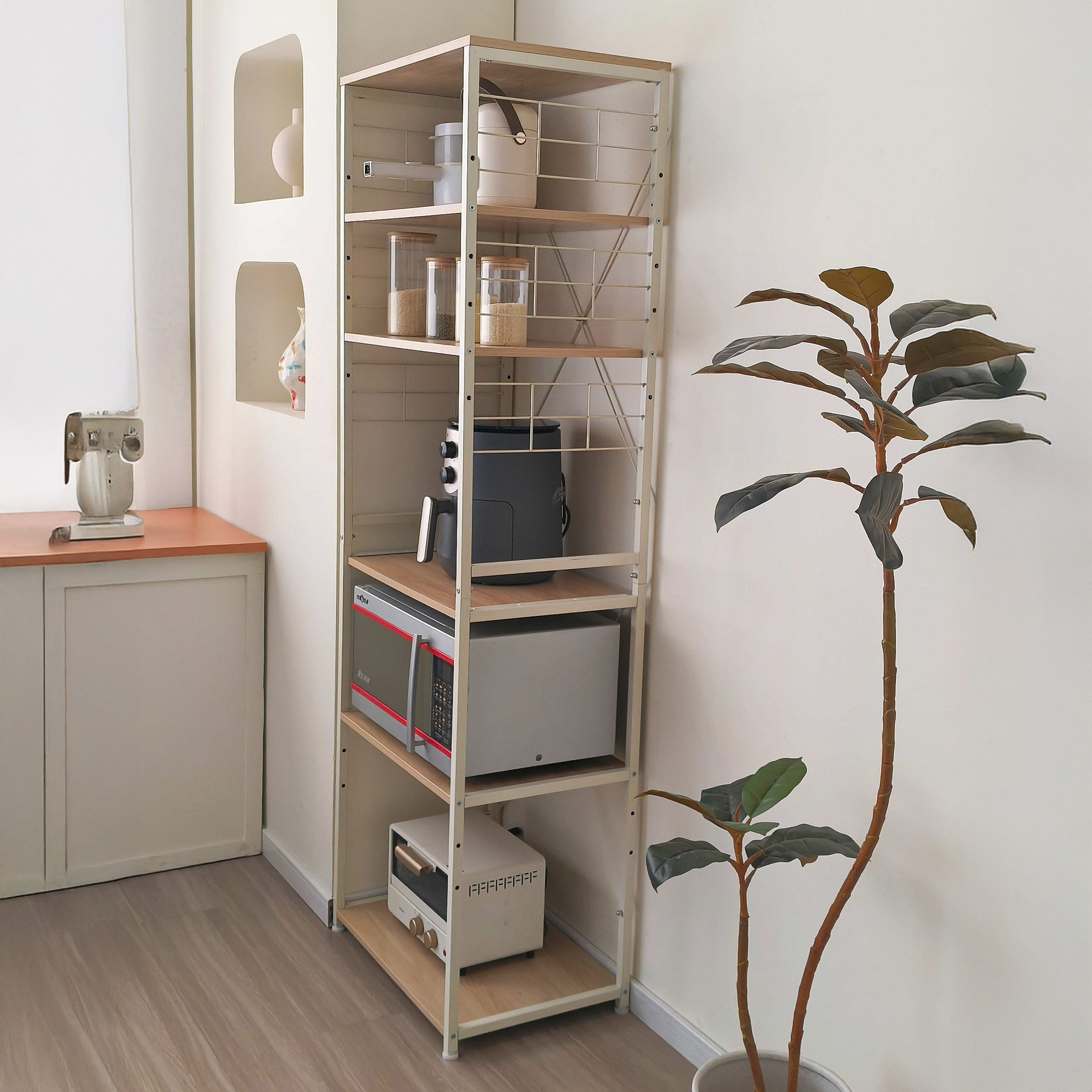 Movo Jazz 5-Tier Multipurpose Storage Microwave Rack-hbxfurniture-office-bookcases-image-3