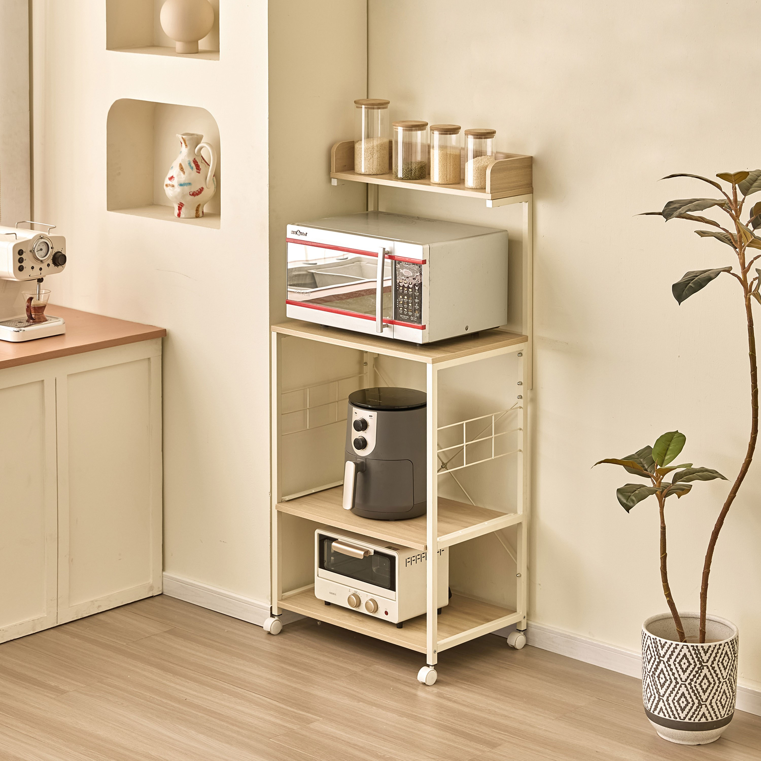 رف ميكرويف وتخزين متعدد الأغراض 4 طوابق جاز من موفو-hbxkitchen-kitchenware-kitchenracksandholders-image-1