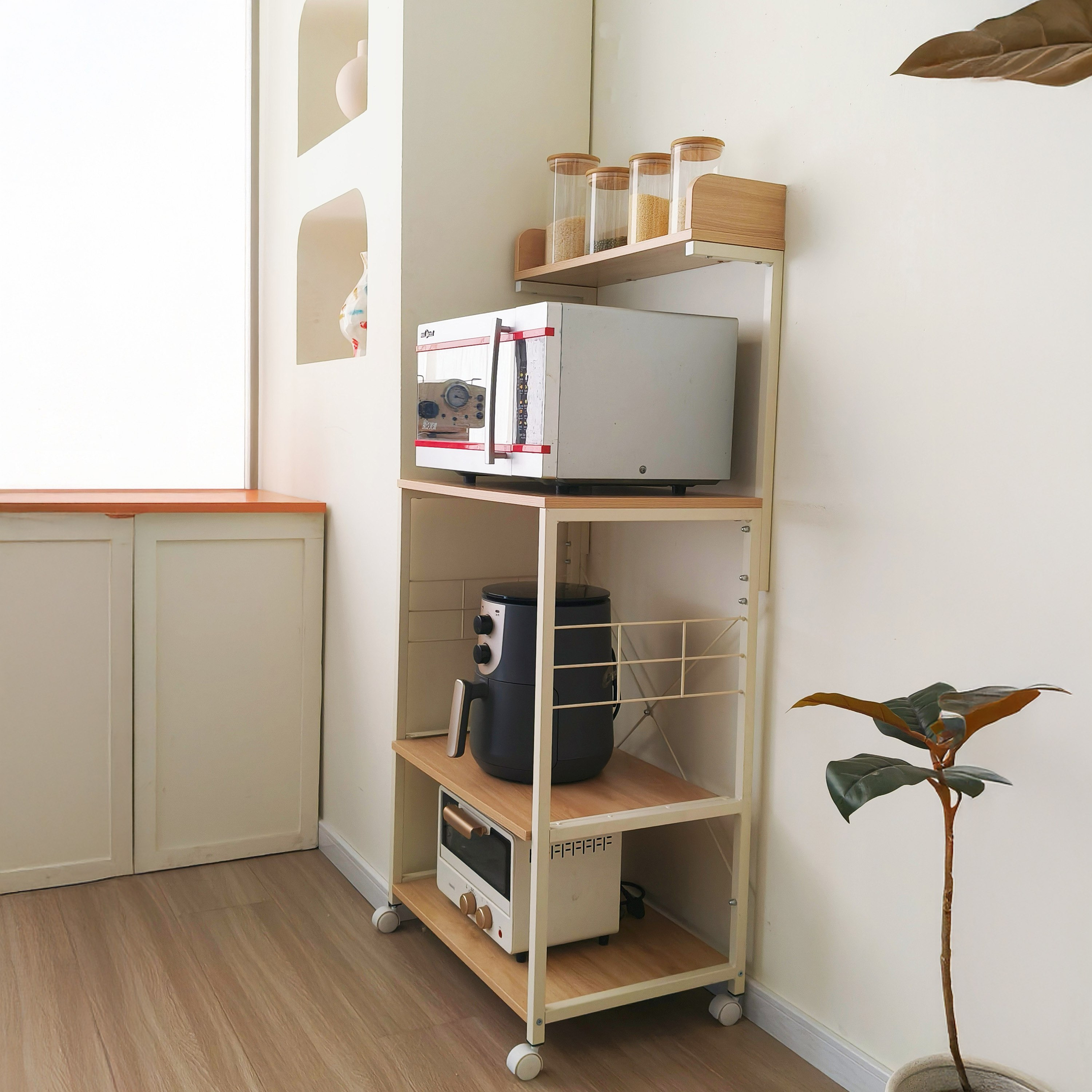 رف ميكرويف وتخزين متعدد الأغراض 4 طوابق جاز من موفو-hbxkitchen-kitchenware-kitchenracksandholders-image-2