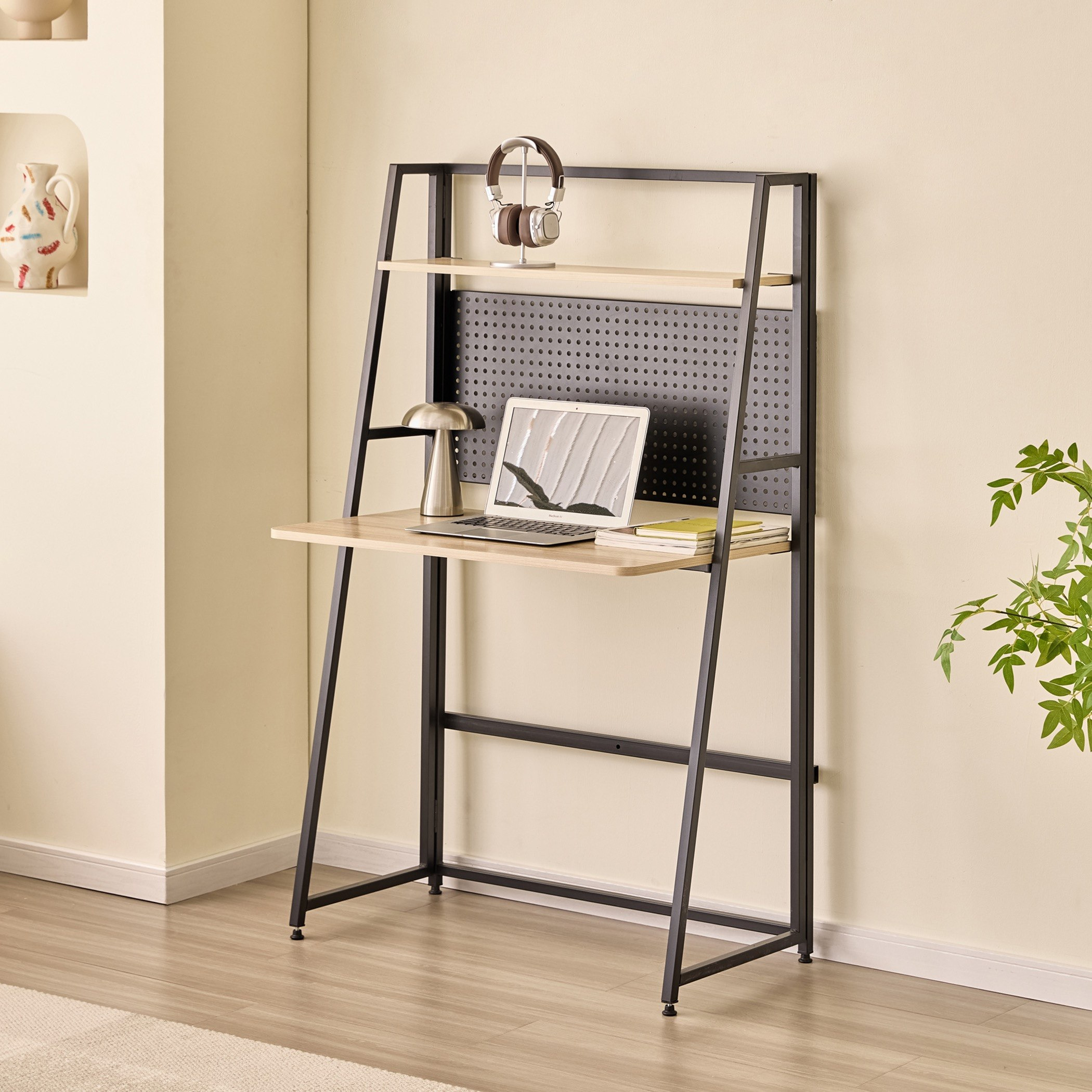 Movo Nina Foldable Study Desk with Hutch-hbxfurniture-office-desks-image-1