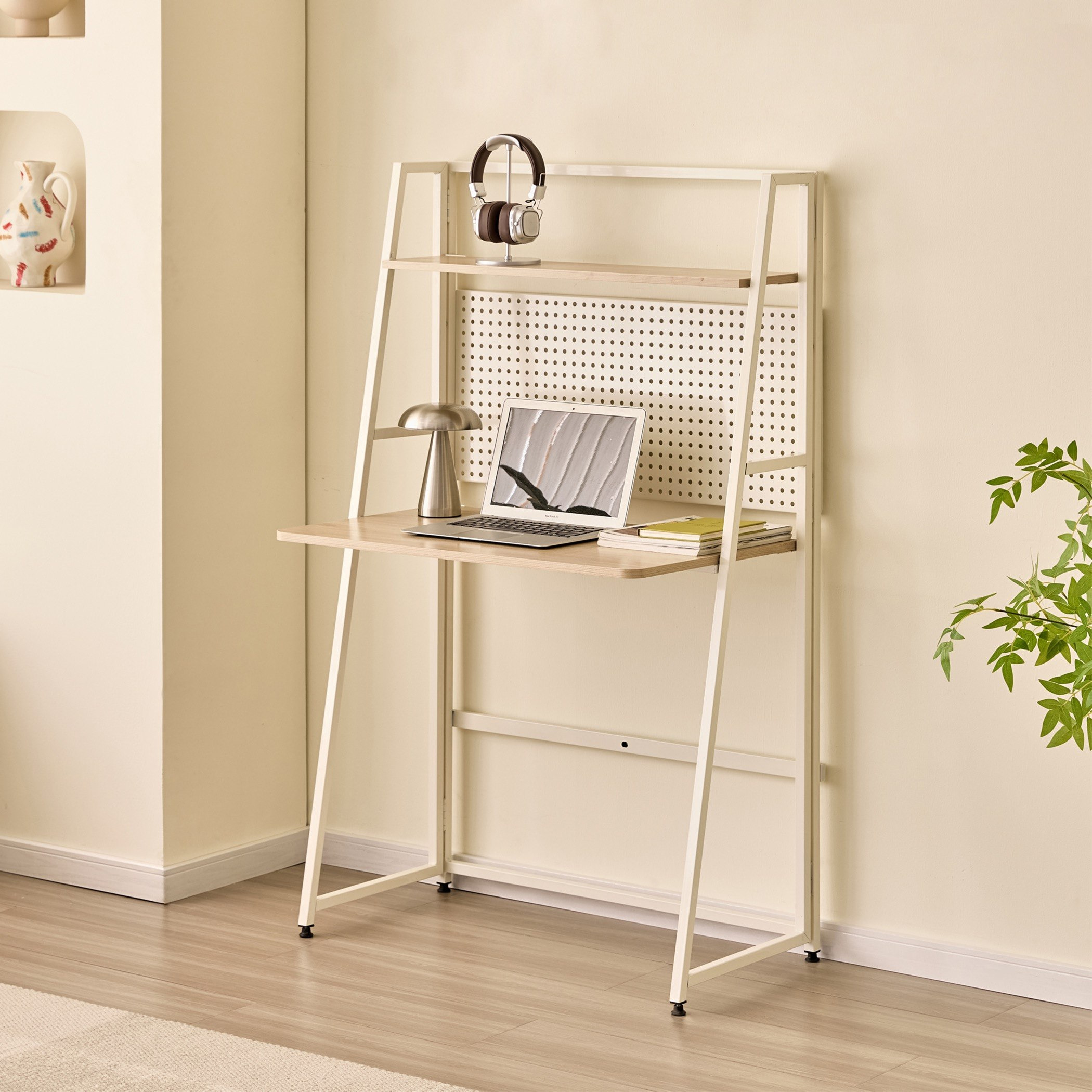 Movo Coda Foldable Study Desk with Hutch-hbxfurniture-office-desks-image-1