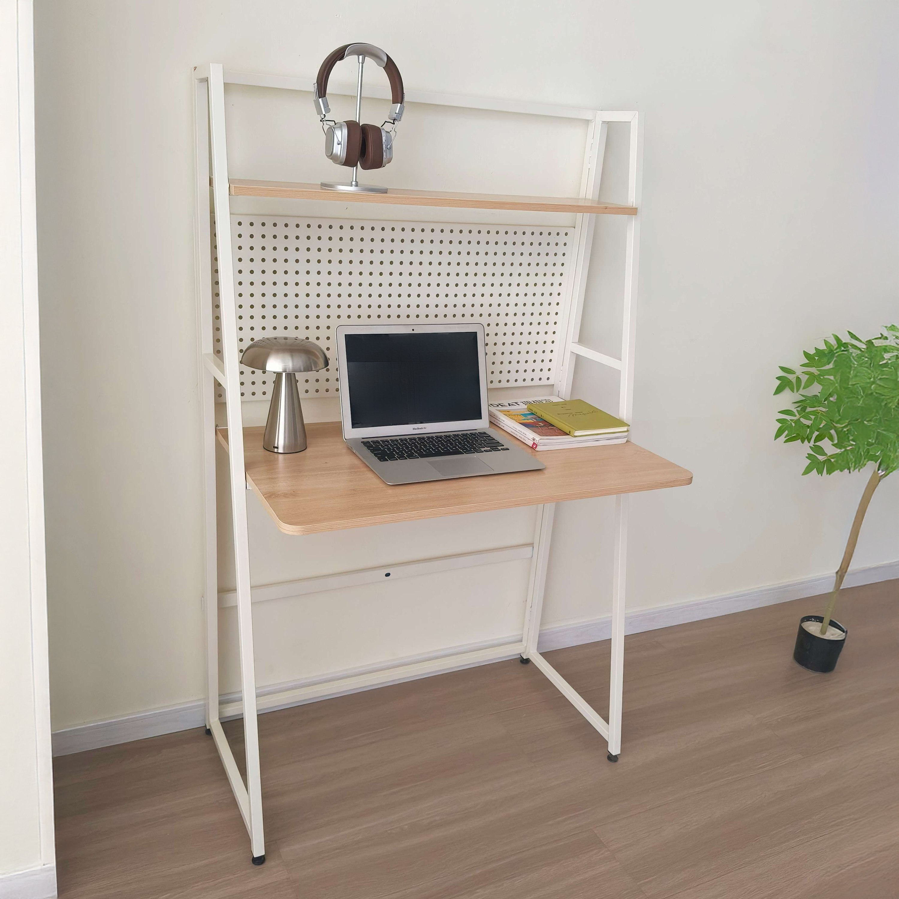 Movo Coda Foldable Study Desk with Hutch-hbxfurniture-office-desks-image-2