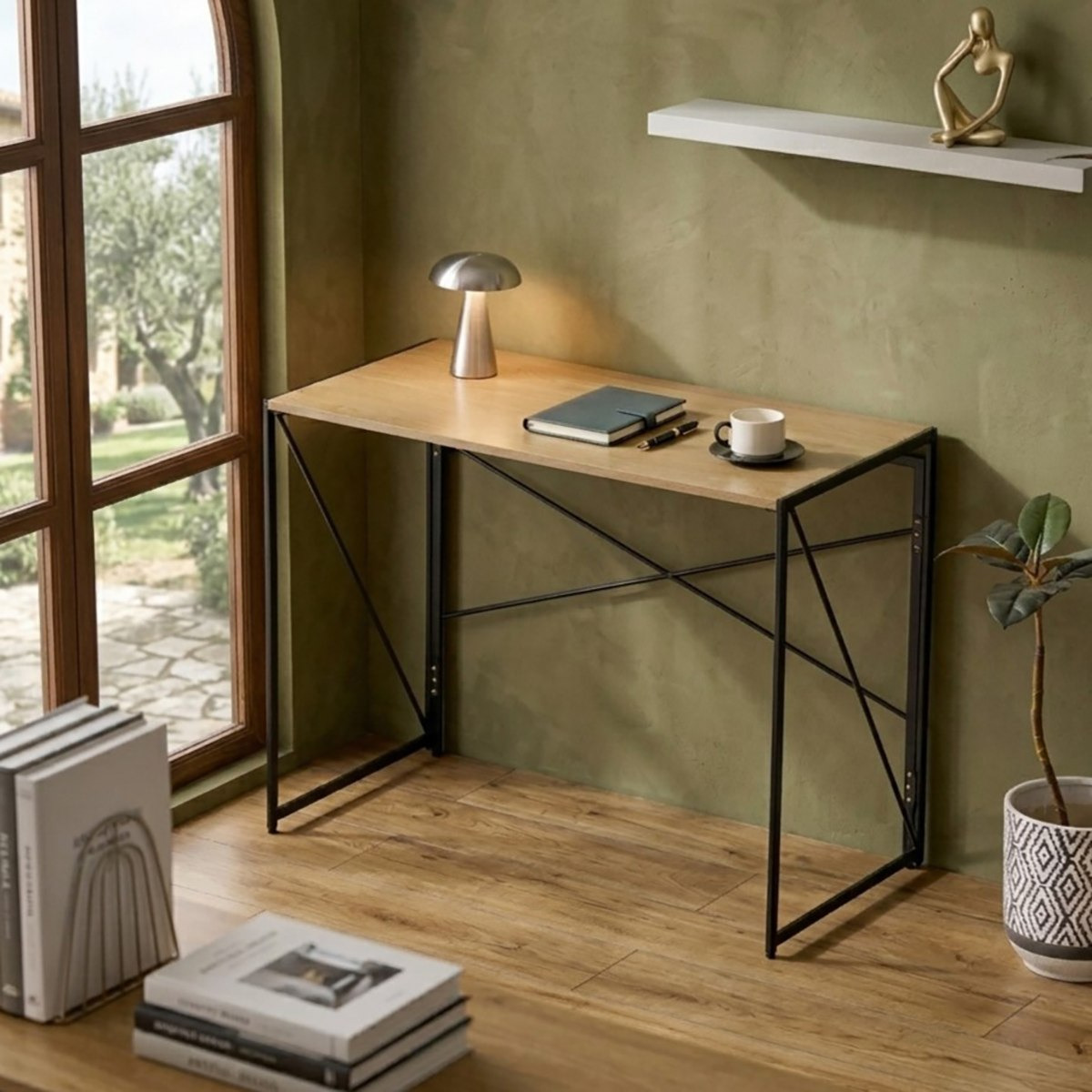 Movo Jenna Foldable Study Desk-hbxfurniture-office-desks-image-4