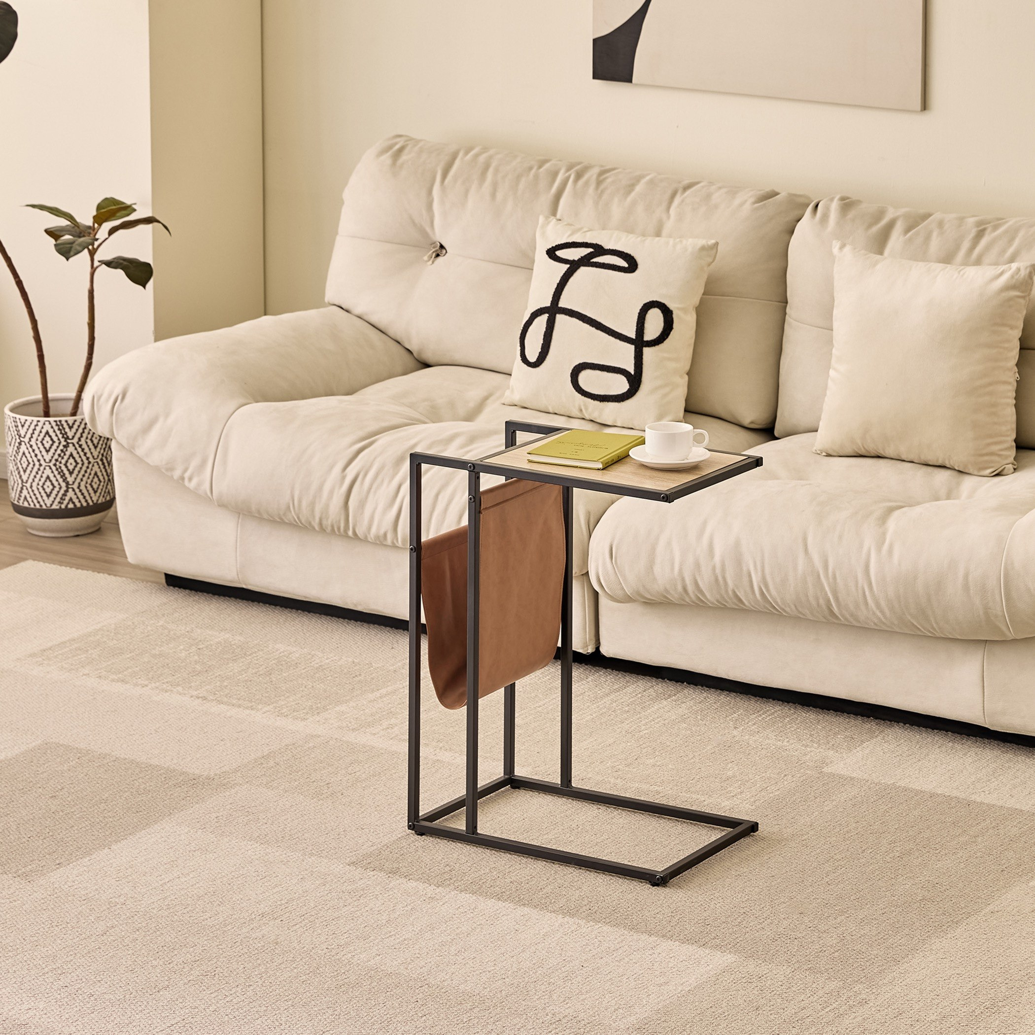 Movo Coda Side Table with Magazine Rack-hbxfurniture-livingroom-endtables-image-1