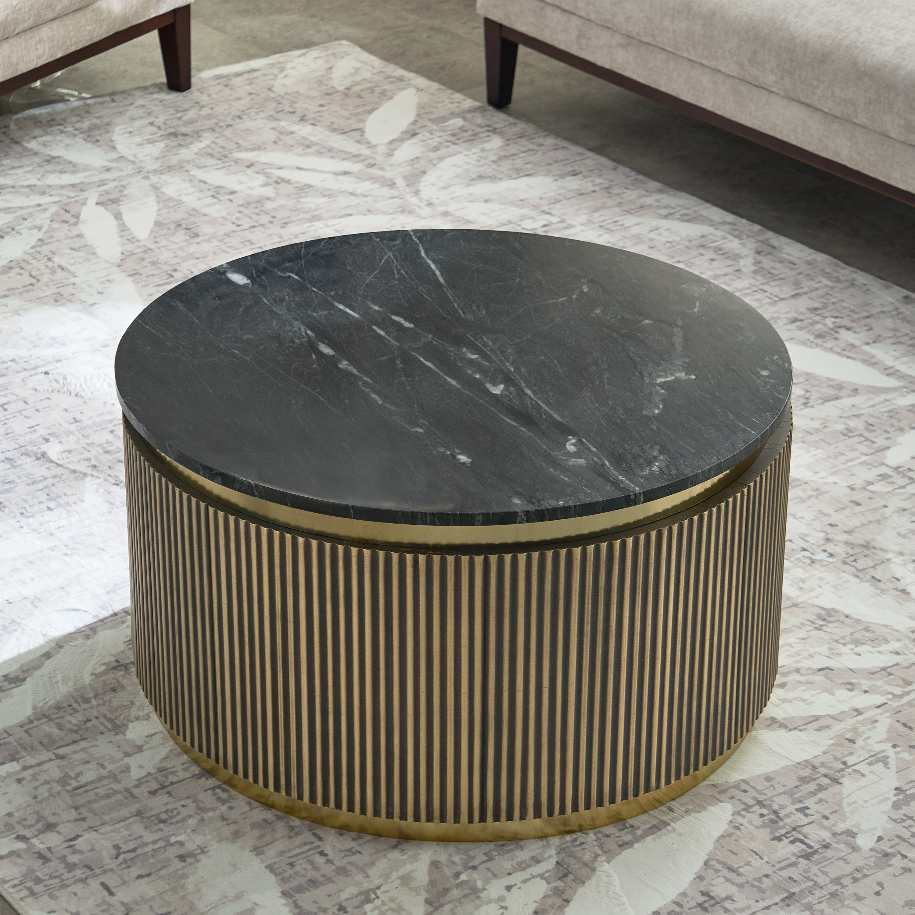 Vendra Blax Genuine Marble Top Coffee Table with Brass Cladding Base-PROMO_HB_UAE_HBX10_280126-image-2