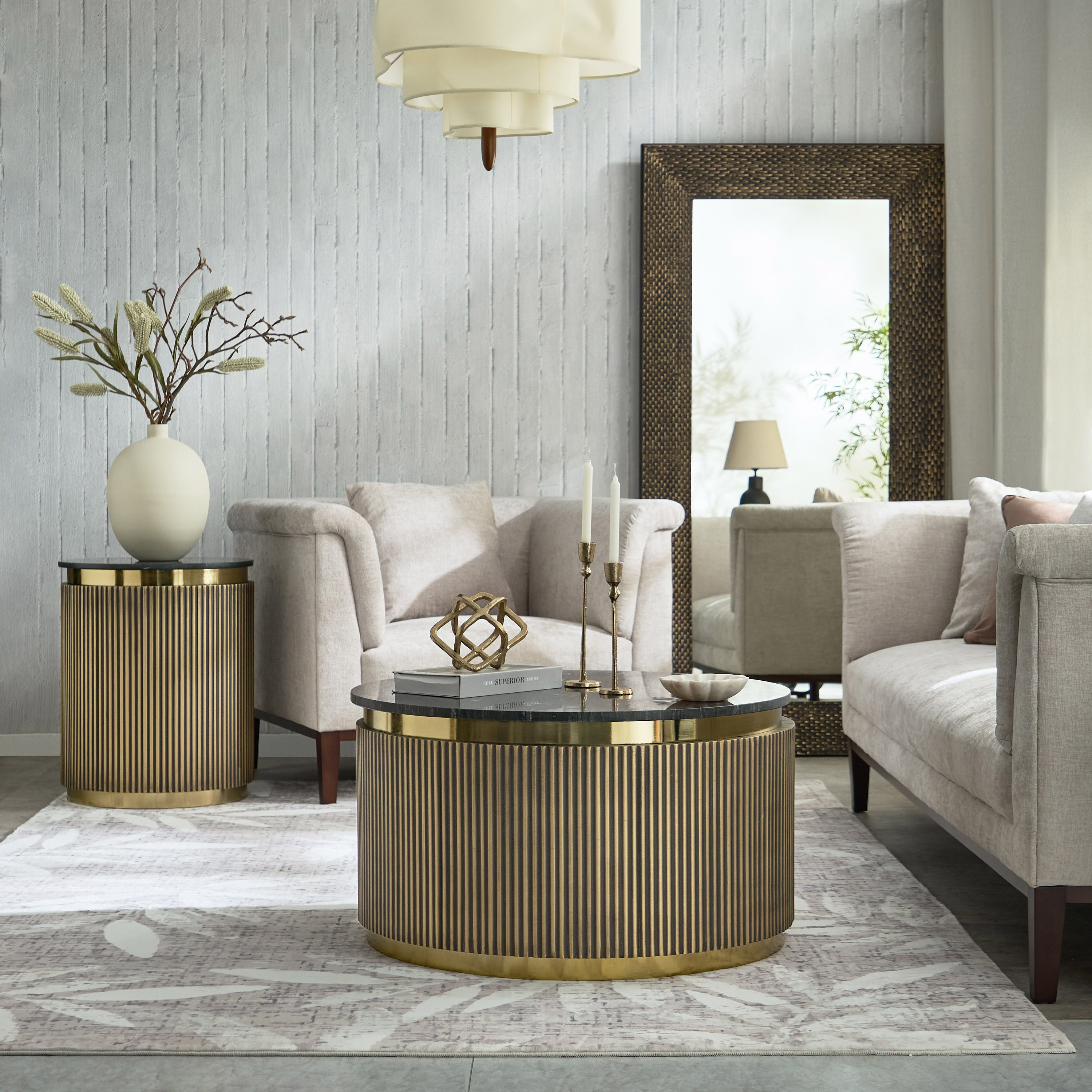 Vendra Blax Genuine Marble Top Coffee Table with Brass Cladding Base-PROMO_HB_UAE_HBX10_280126-image-5
