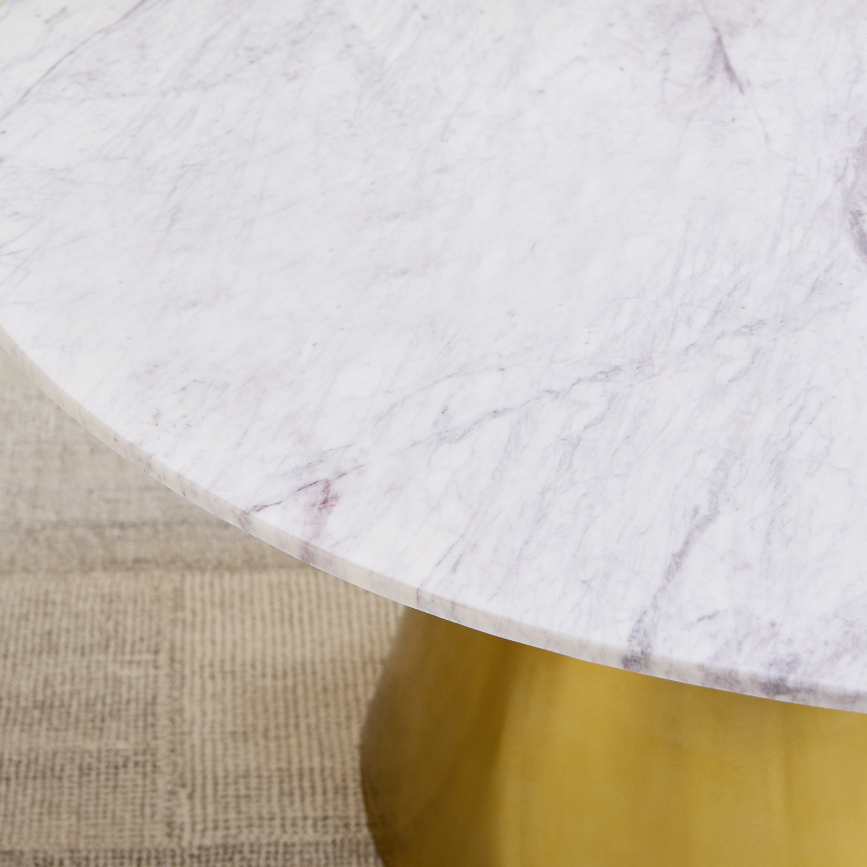 Cone 4-Seater Round Genuine Marble Top Dining Table-hbxfurniture-diningtablesandsets-diningtables-fourseater-image-3