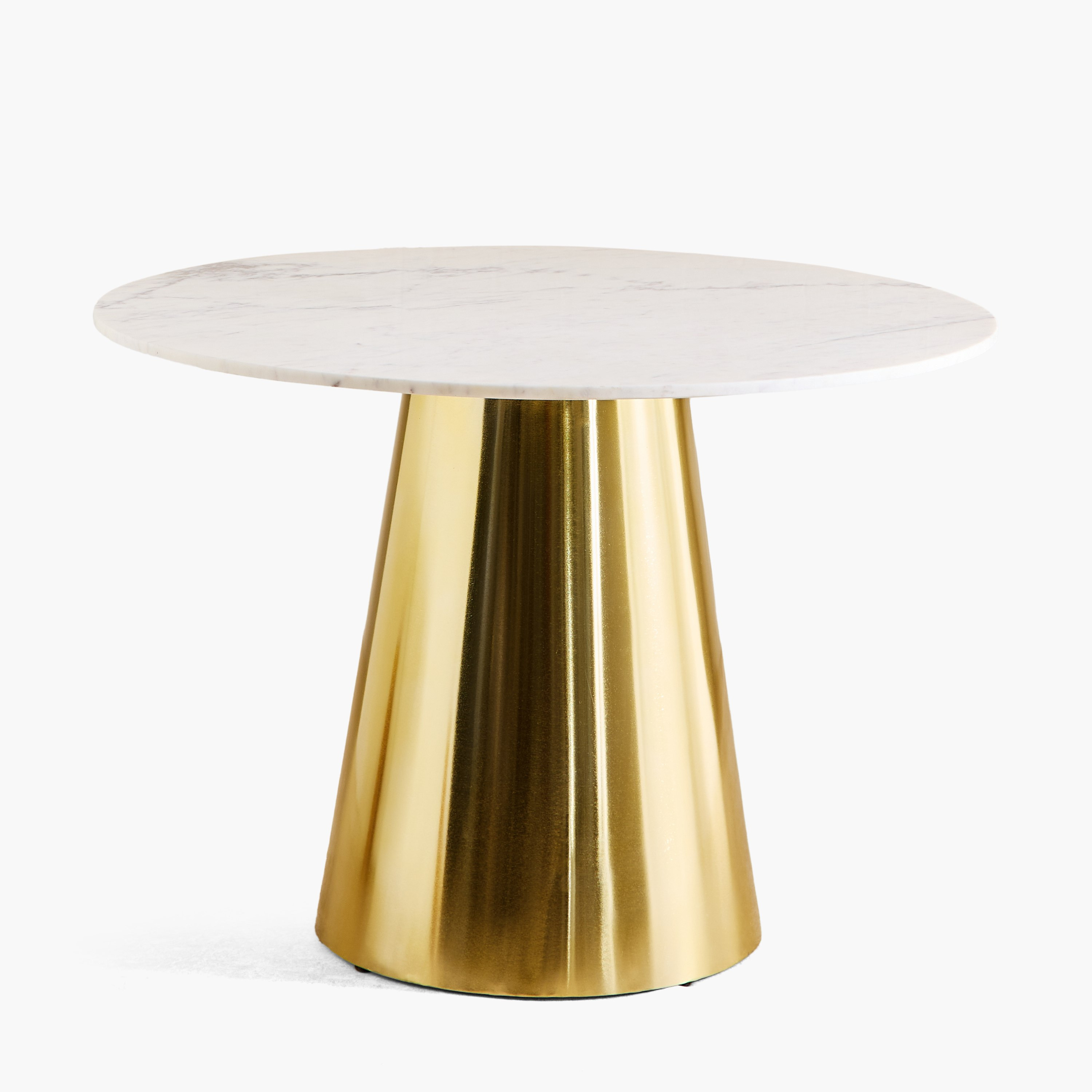 Cone 4-Seater Round Genuine Marble Top Dining Table-hbxfurniture-diningtablesandsets-diningtables-fourseater-image-7