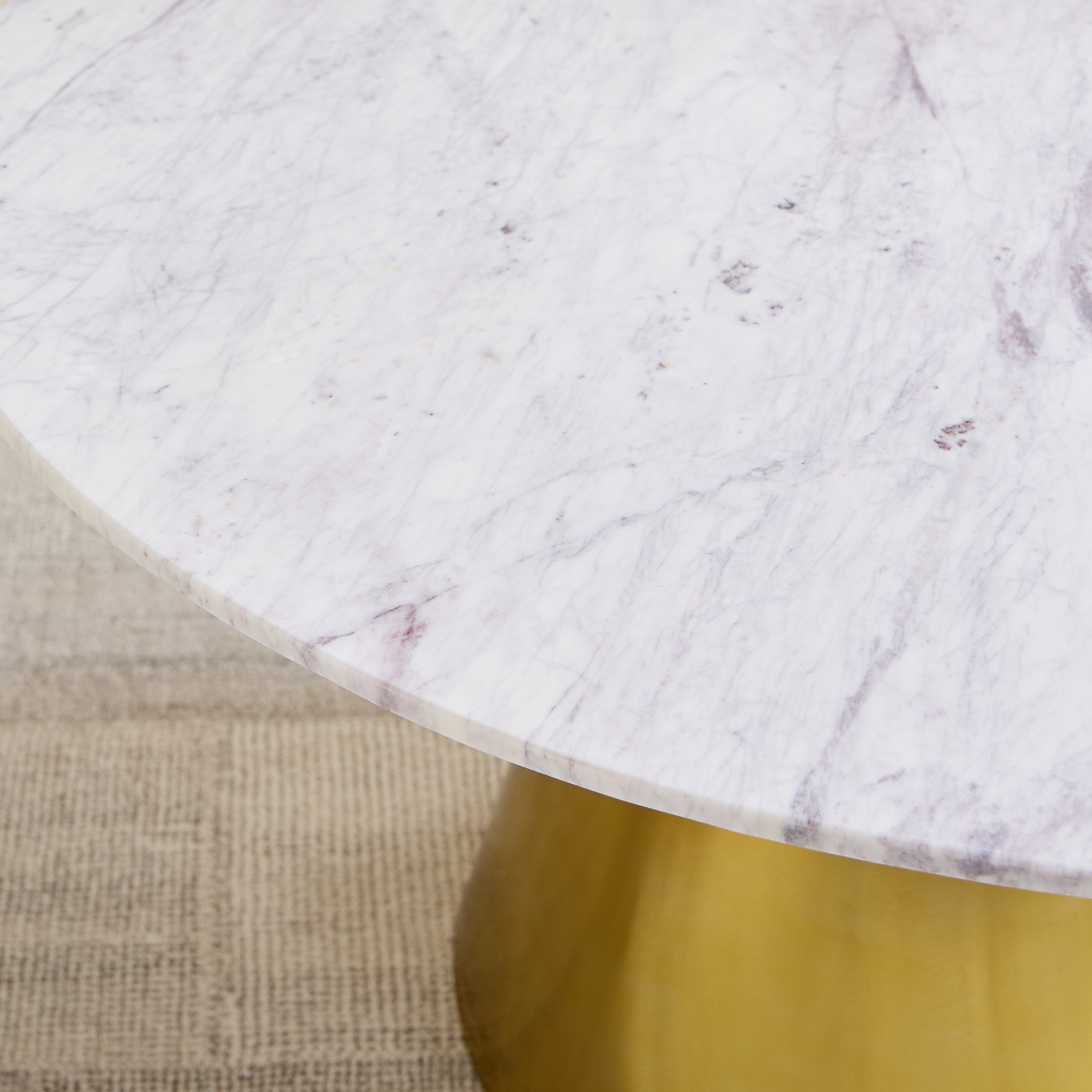 Cone 6-Seater Round Genuine Marble Top Dining Table-hbxdiningroom-diningtablesandsets-diningtables-sixseater-image-3