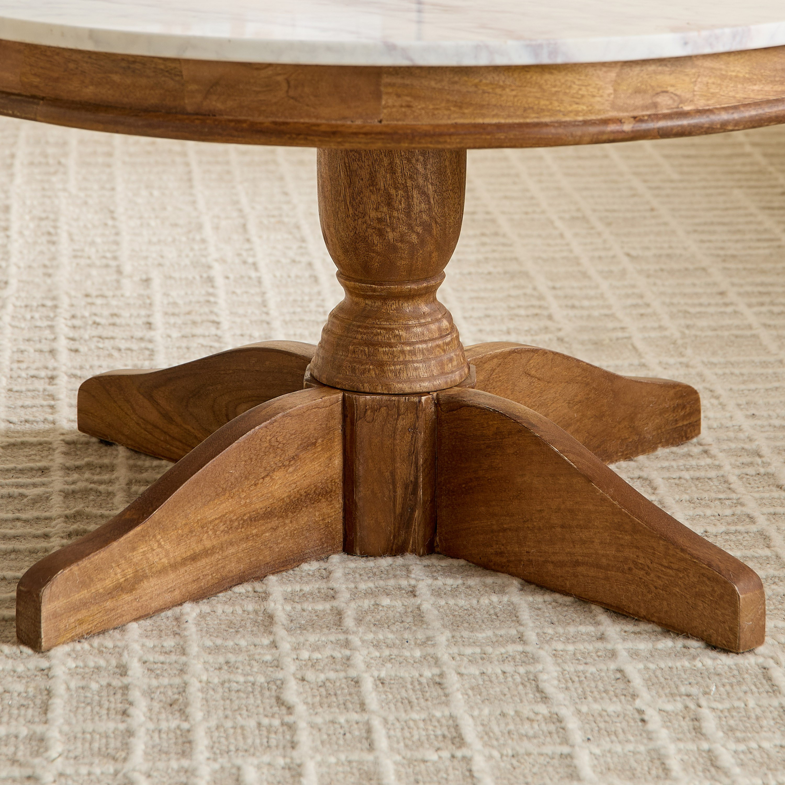 Degas Round Genuine Marble Top Coffee Table with Solid Wood Base-PROMO_HB_UAE_HBX10_250526-image-4