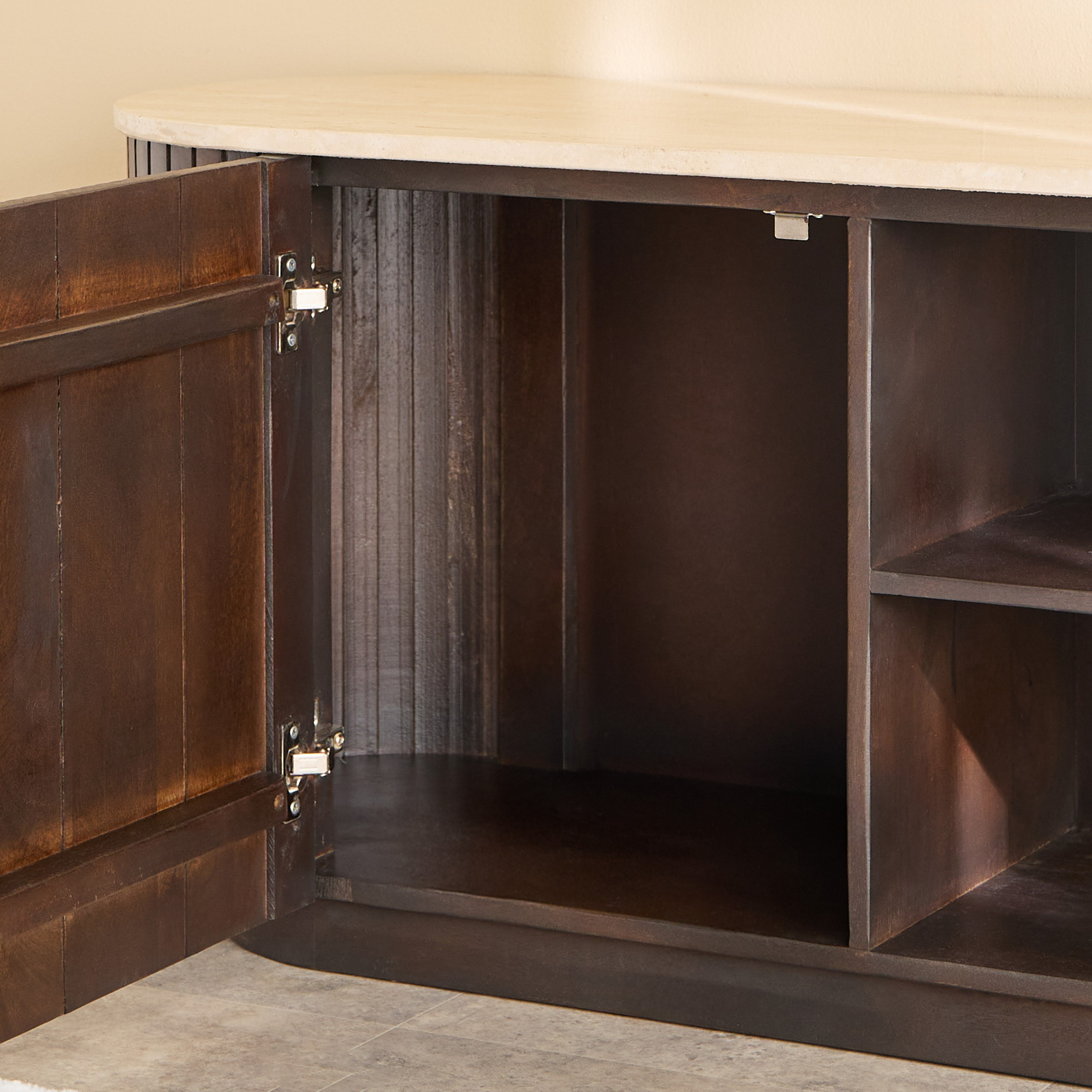 وحدة تلفزيون من الخشب الصلب بسطح رخام أصلي للأجهزة حتى 70 بوصة من فلوريدا-hbxlivingroom-mediaunitsandstorage-tvunits-image-6