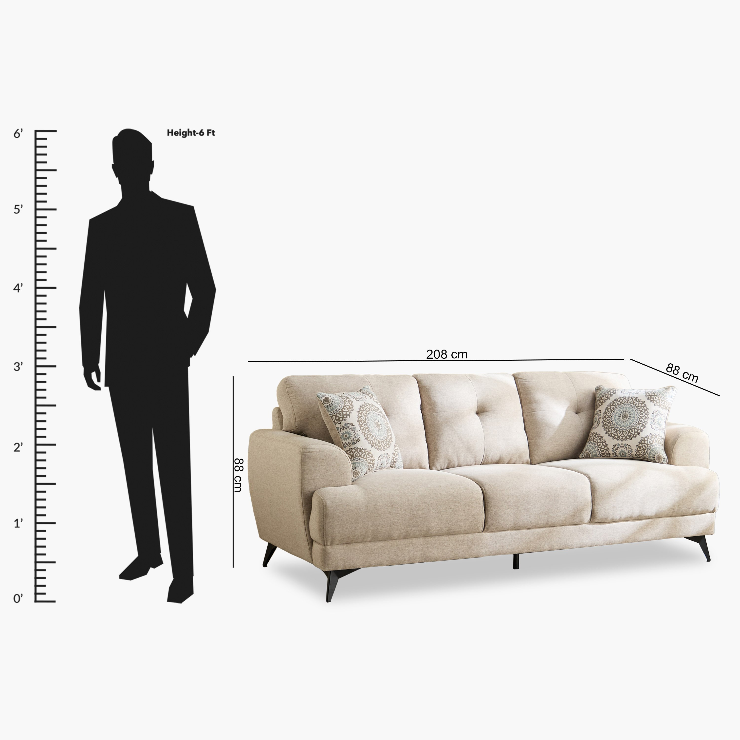 Estella 3-Seater Sofa with 2 Cushions-hbxlivingroom-sofasandarmchairs-sofas-image-11