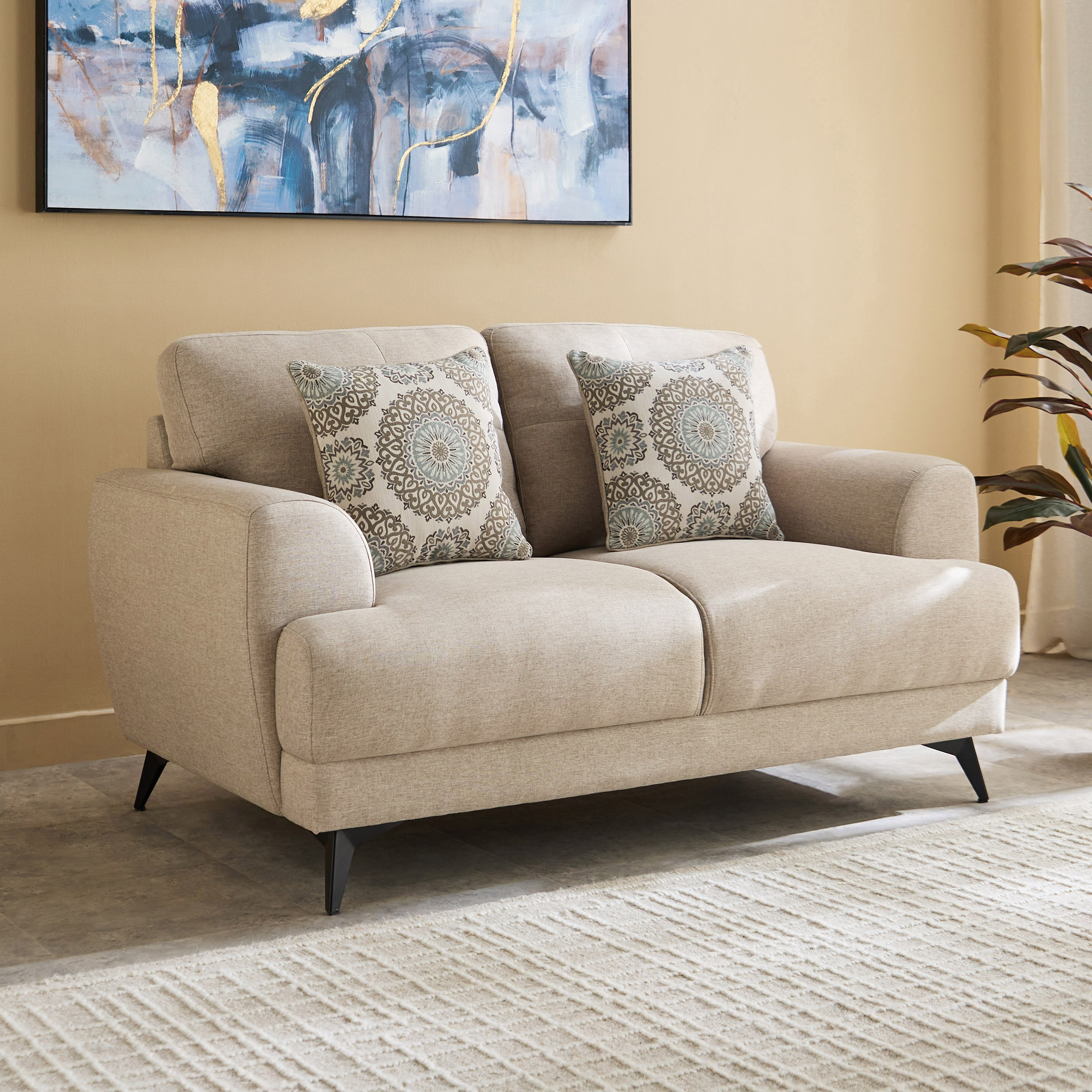 Estella 2-Seater Sofa with 2 Cushions-hbxlivingroom-sofasandarmchairs-sofas-image-1