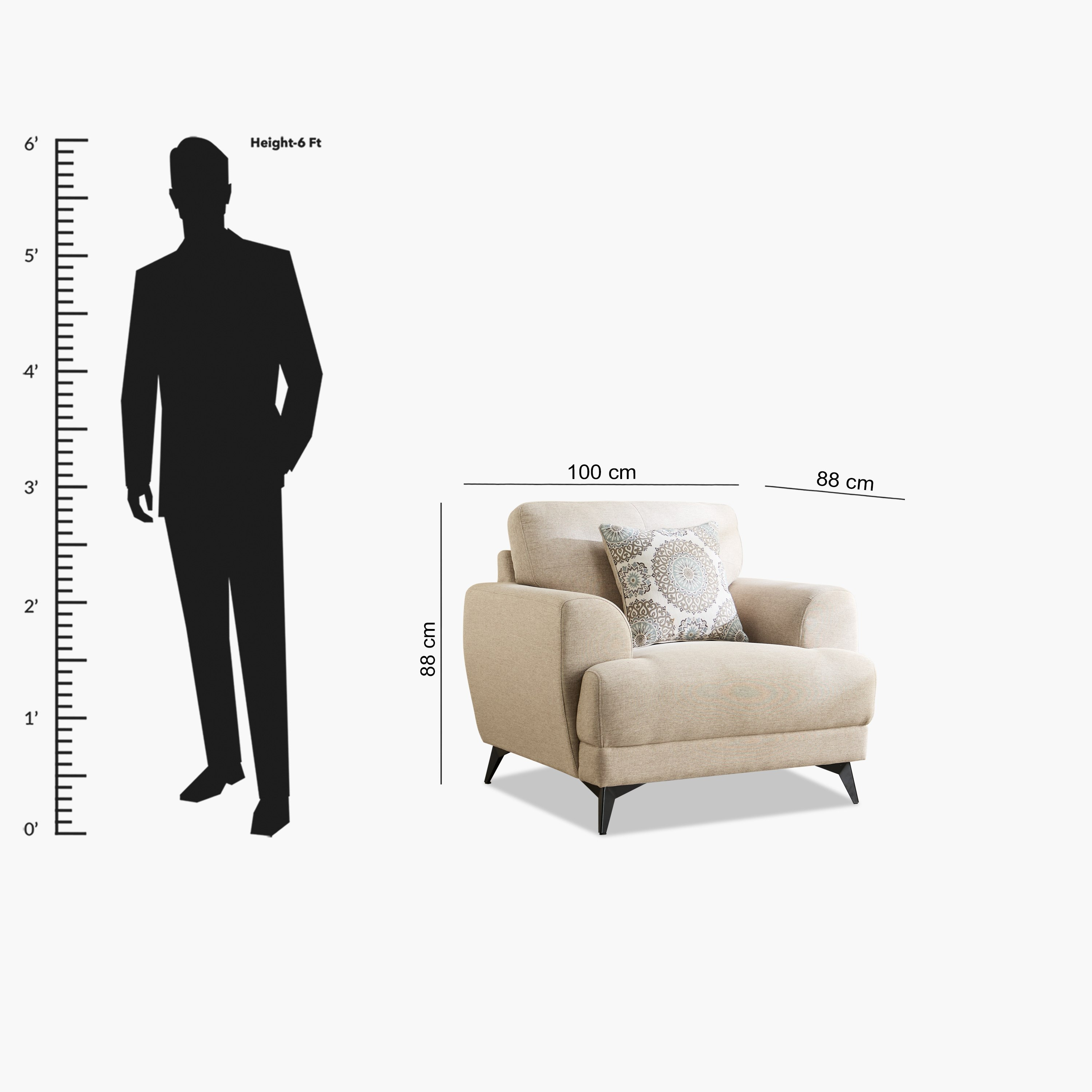 Estella Armchair Sofa with Cushion-hbxlivingroom-sofasandarmchairs-sofas-image-11