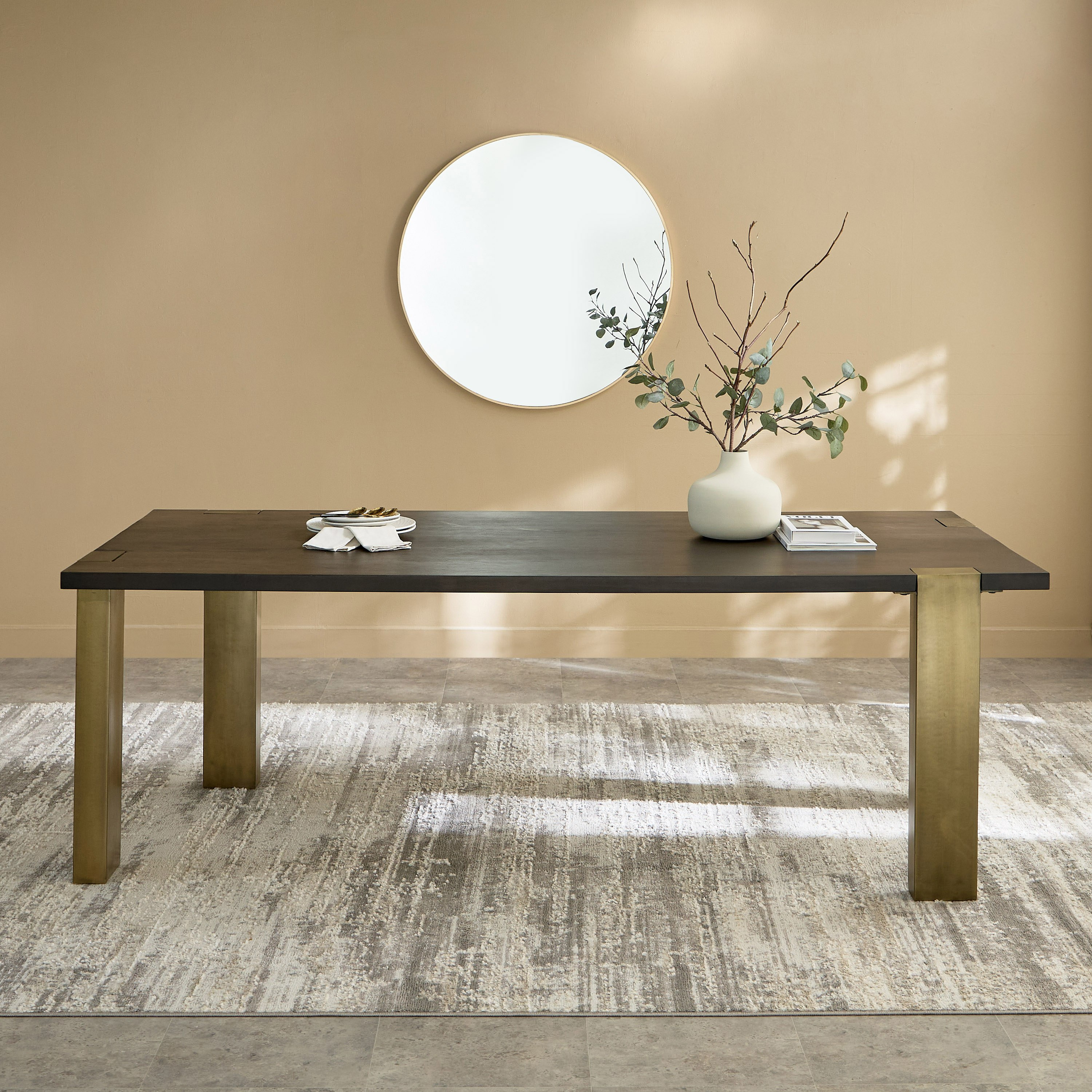 طاولة سفرة لـ8 مقاعد بسطح من الخشب الصلب - بلاكس من فيندرا -hbxfurniture-diningroom-diningtables-eightseater-image-2