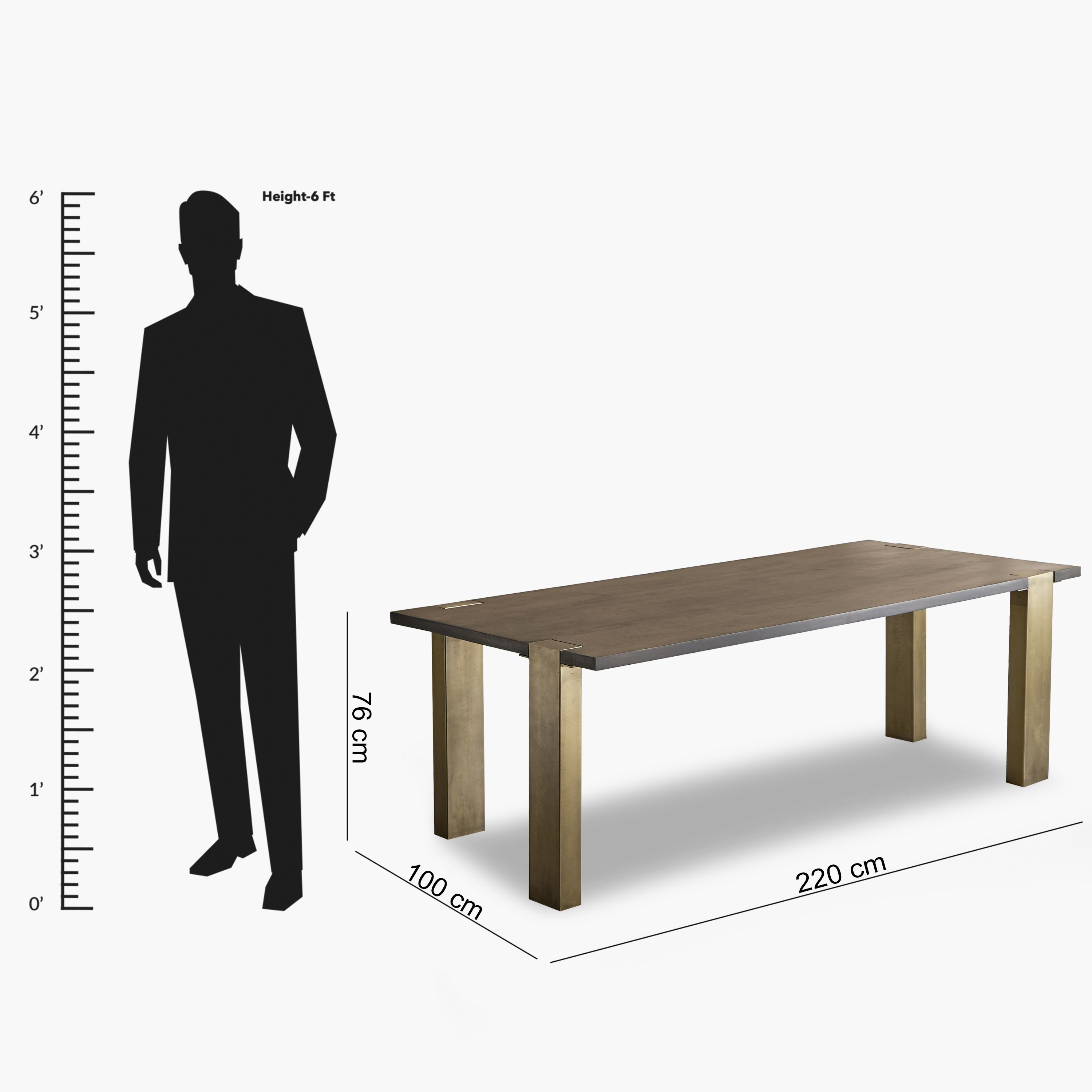 طاولة سفرة لـ8 مقاعد بسطح من الخشب الصلب - بلاكس من فيندرا -hbxfurniture-diningroom-diningtables-eightseater-image-8
