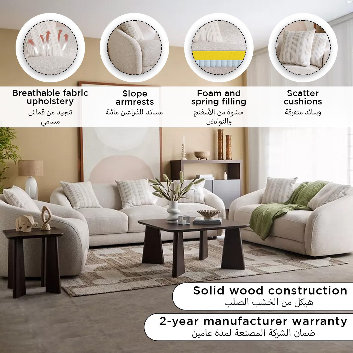 Napa 2-Seater Fabric Sofa with 2 Cushions-hbxlivingroom-sofasandarmchairs-sofas-image-13