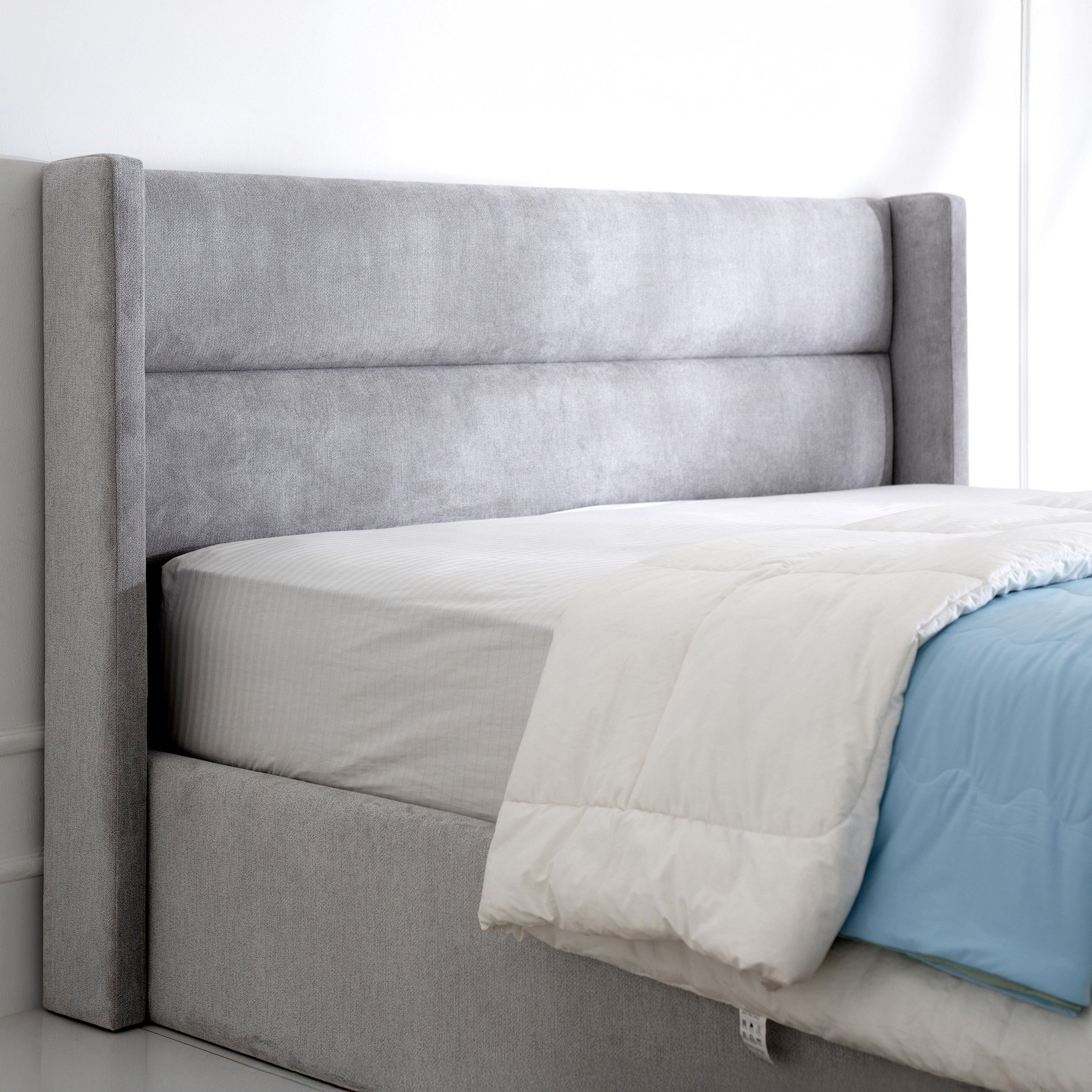 Hampton Alena Upholstered Queen Headboard - 160x200 cm-hbxbedroom-bedsandbedsets-beds-queen-image-1