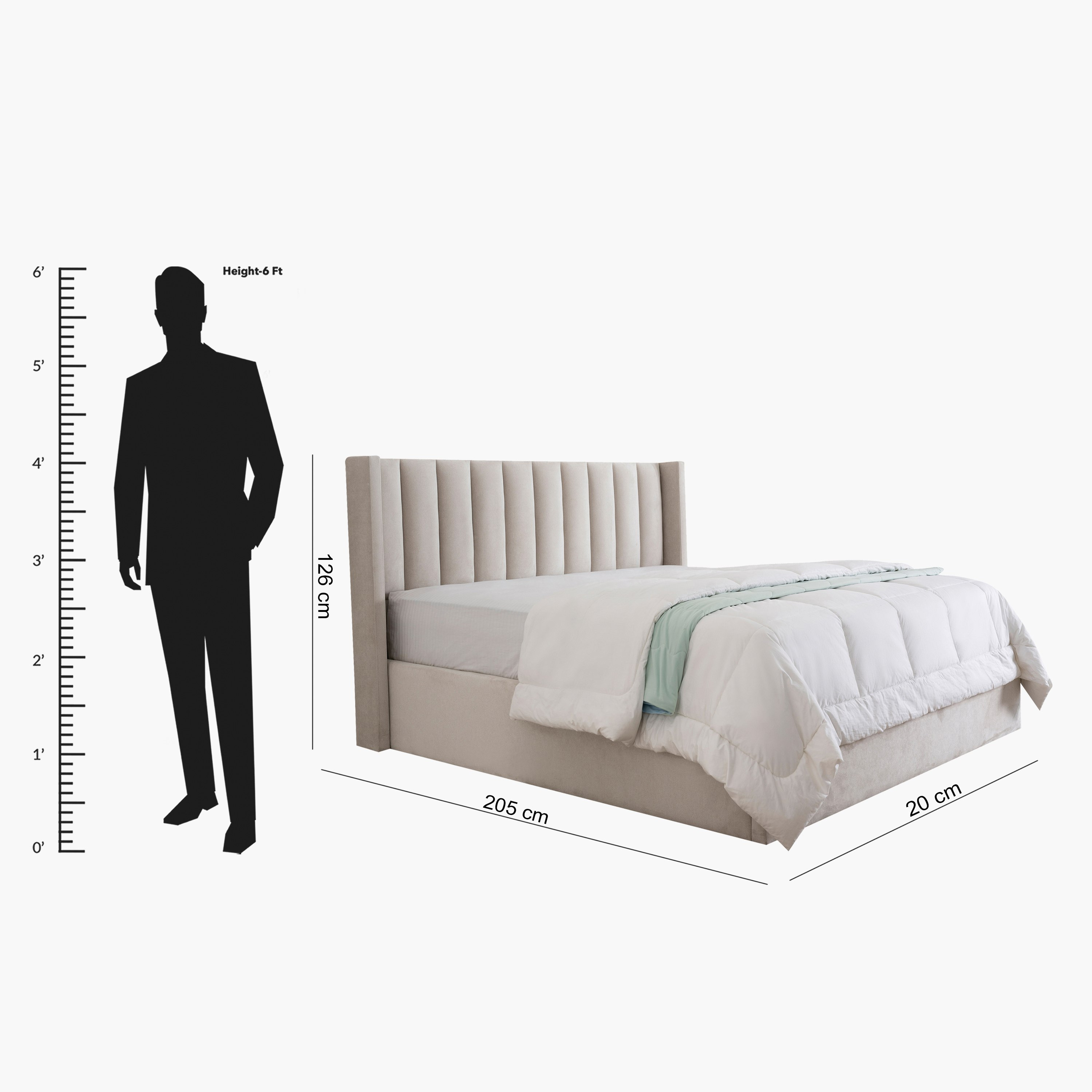 لوح سرير كينج رأسي منجد من هامبتون كليونا - 180x200 سم-hbxfurniture-bedsandbedsets-beds-king-image-5