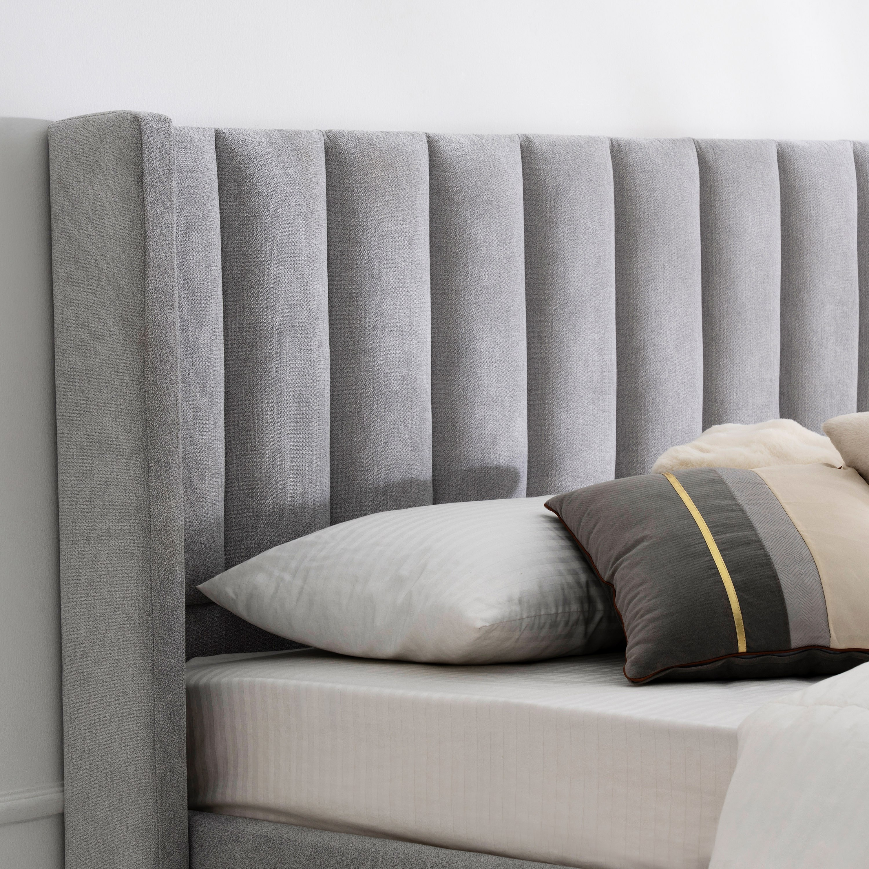 Hampton Cleona Upholstered Queen Headboard - 160x200 cm-hbxbedroom-bedsandbedsets-beds-queen-image-3