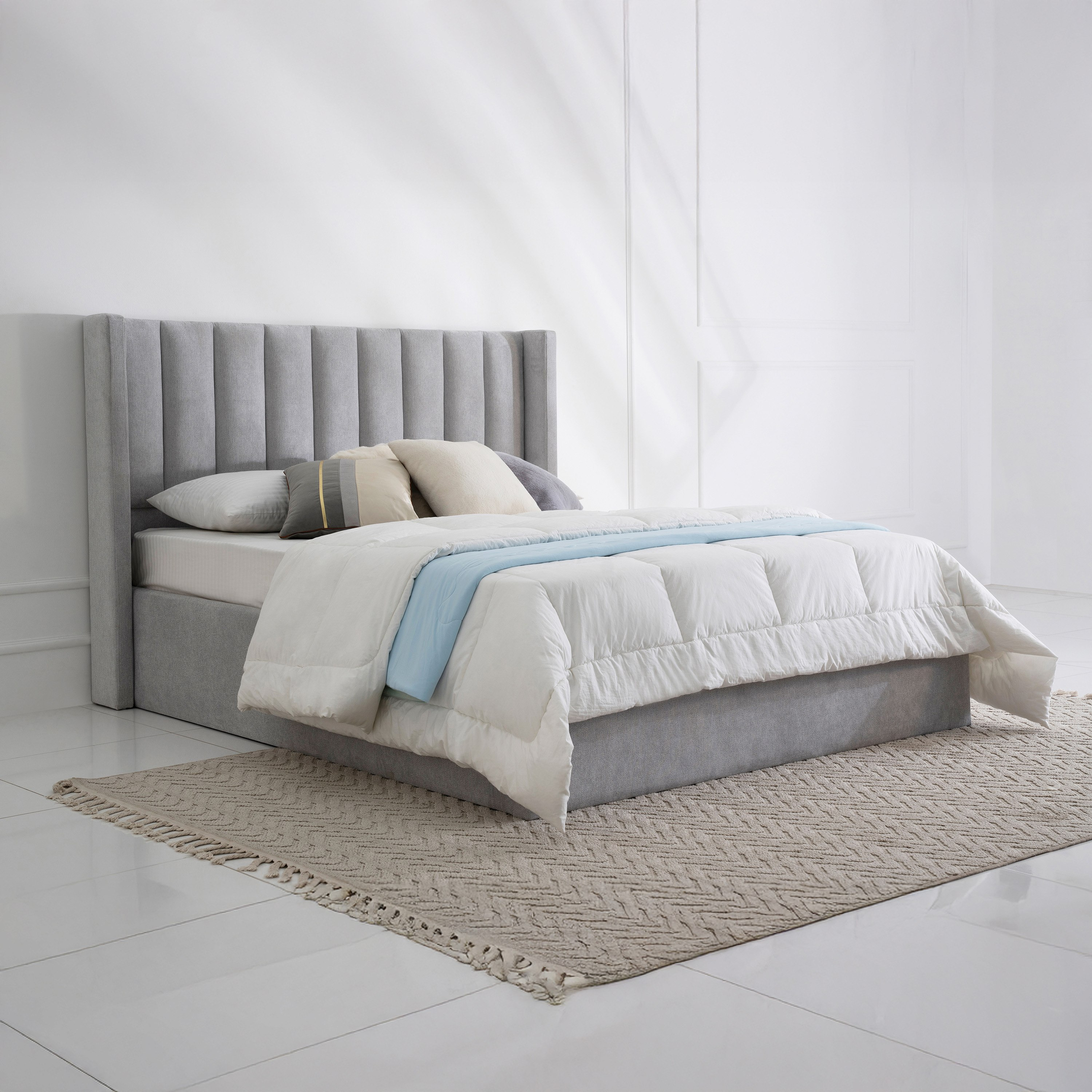 Hampton Cleona Upholstered Queen Headboard - 160x200 cm-hbxbedroom-bedsandbedsets-beds-queen-image-4