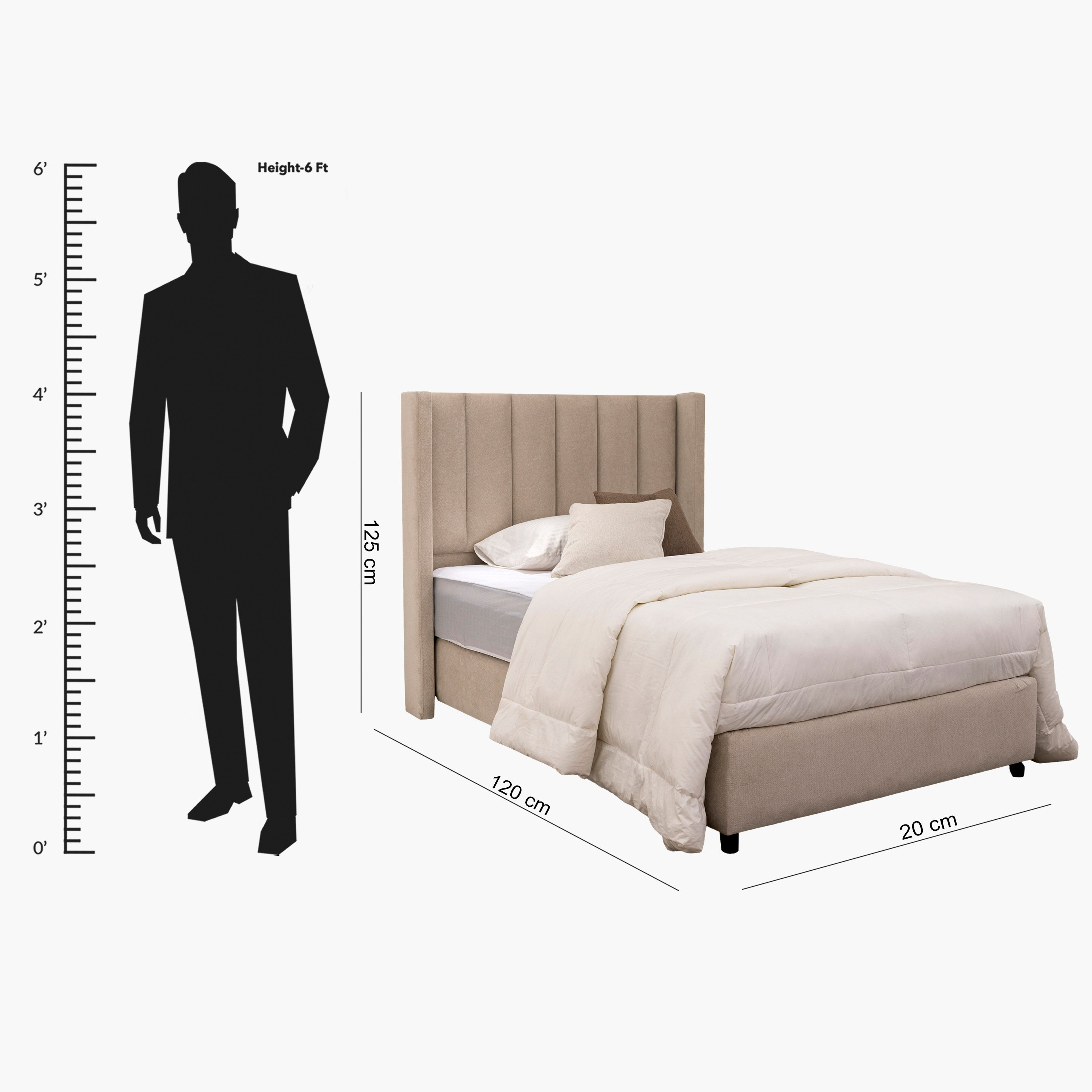 لوح سرير رأسي منجد توين من ميديو كليونا - 120x200 سم-hbxbedroom-bedsandbedsets-upholsteredbeds-twin-image-5