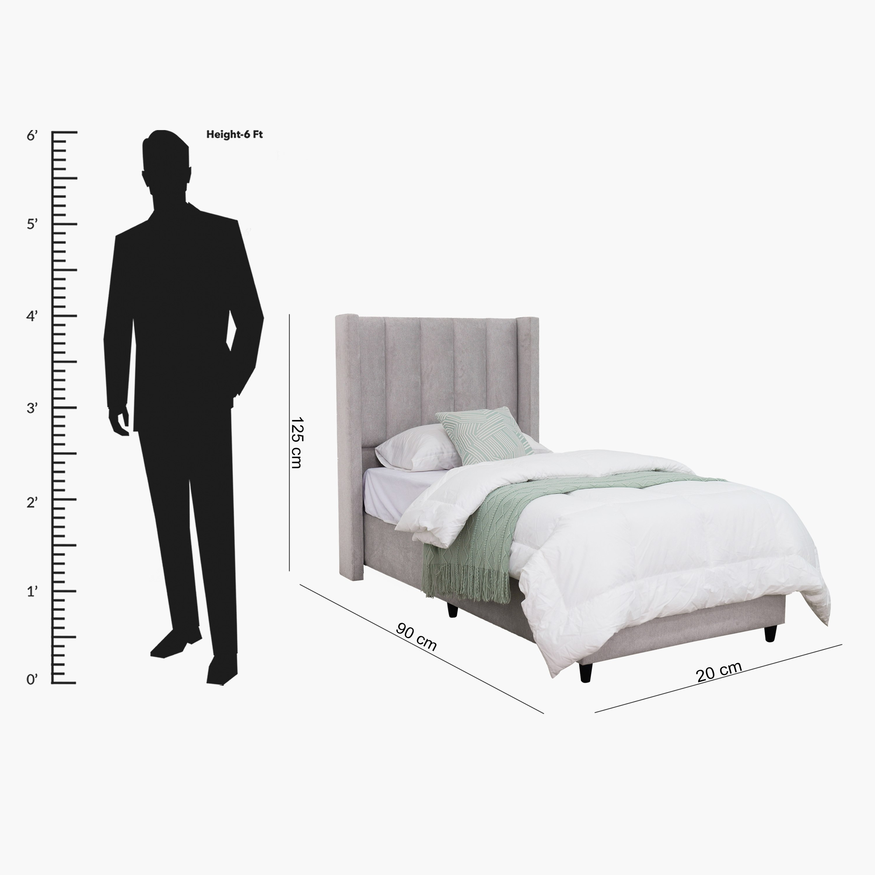 لوح سرير رأسي منجد فردي من ميديو كليونا - 90x200 سم-hbxkidsandyouth-bedsandbedsets-beds-single-image-5