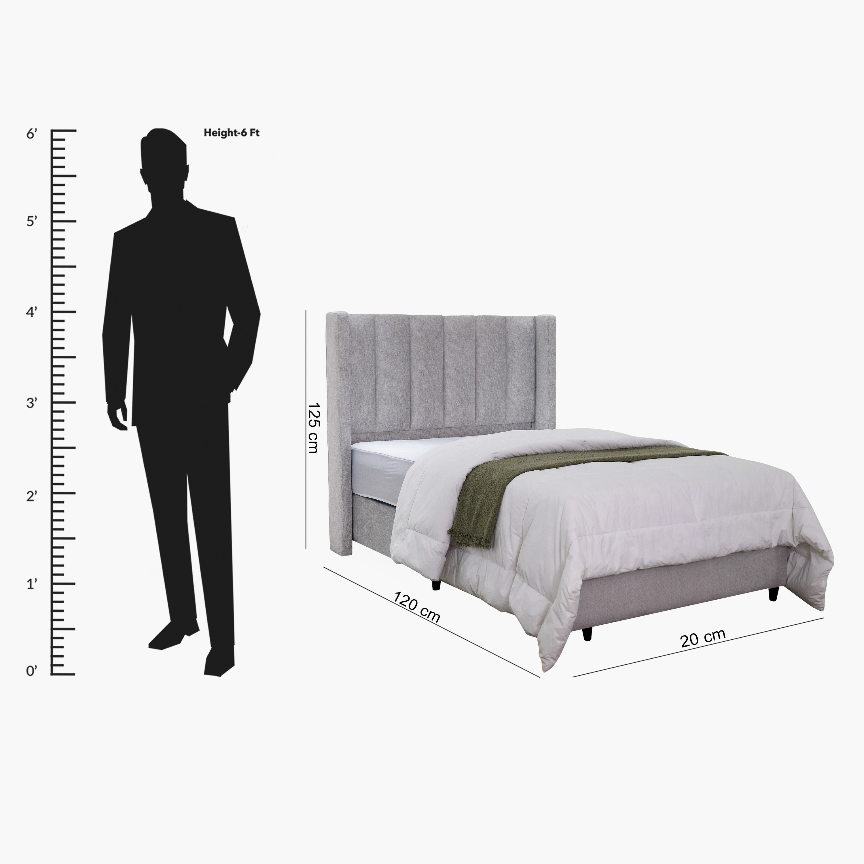 لوح سرير رأسي منجد توين من ميديو كليونا - 120x200 سم-hbxbedroom-bedsandbedsets-upholsteredbeds-twin-image-5
