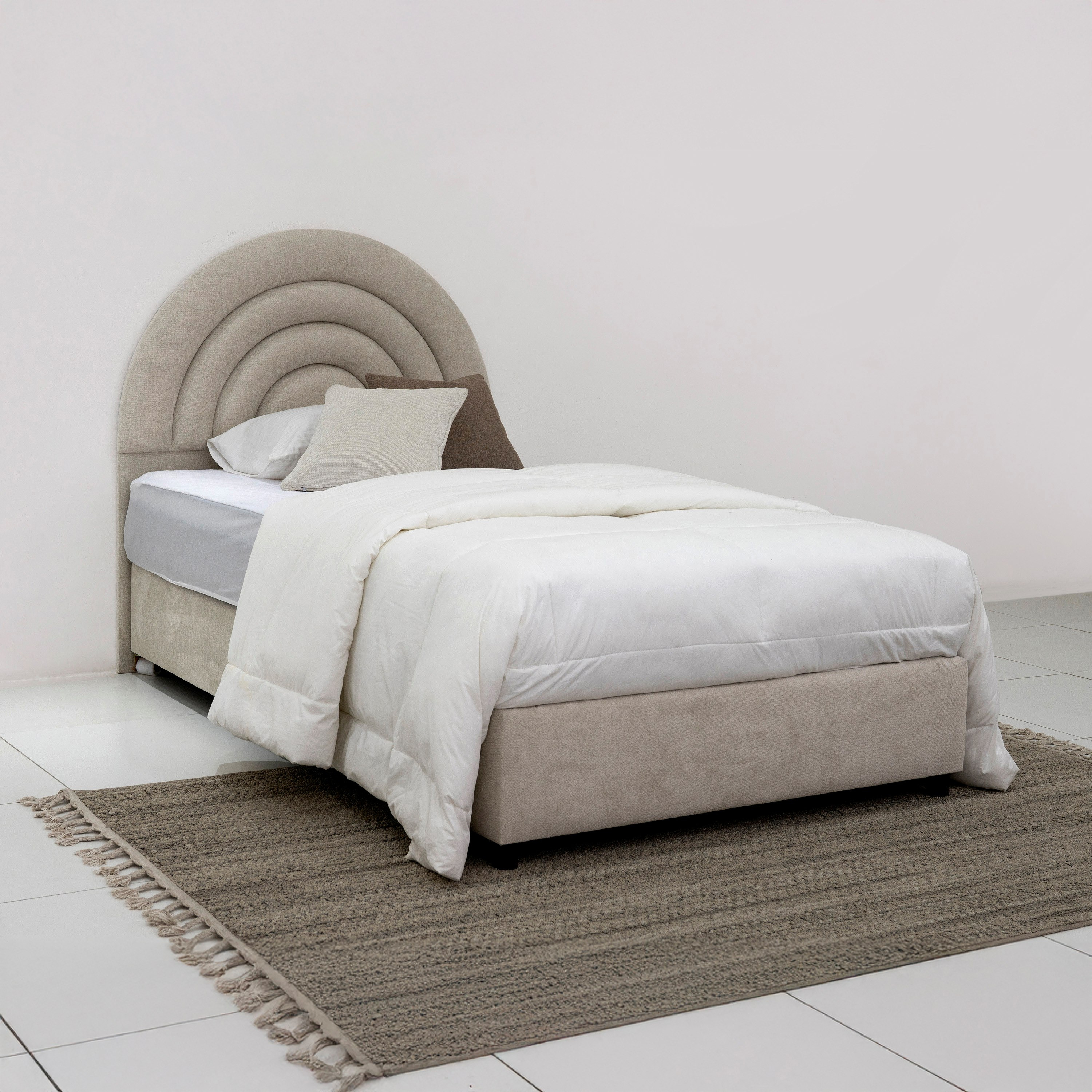 Meadow Crescent Upholstered Twin Headboard - 120x200 cm-hbxbedroom-bedsandbedsets-upholsteredbeds-twin-image-3