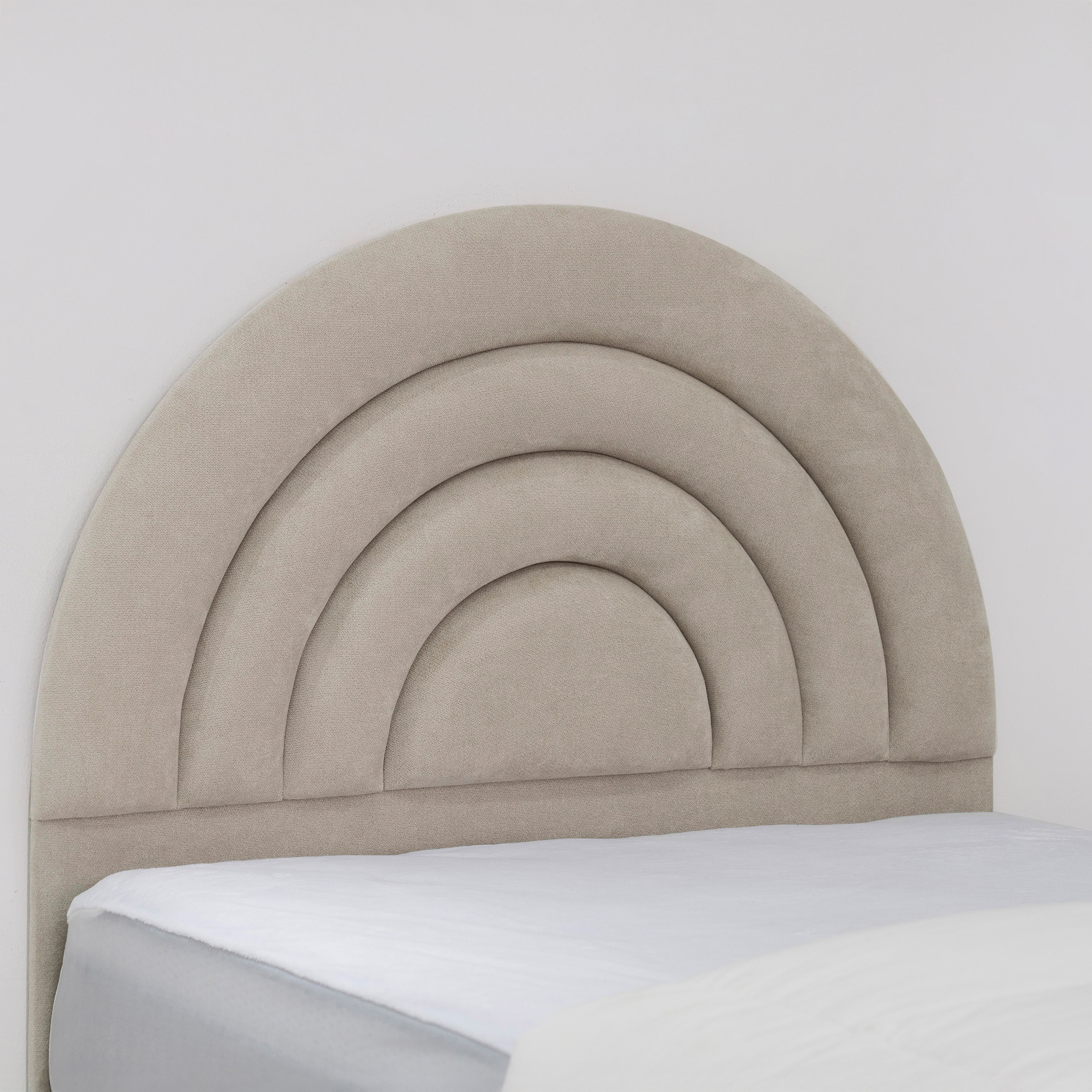 Meadow Crescent Upholstered Twin Headboard - 120x200 cm-hbxbedroom-bedsandbedsets-upholsteredbeds-twin-image-4