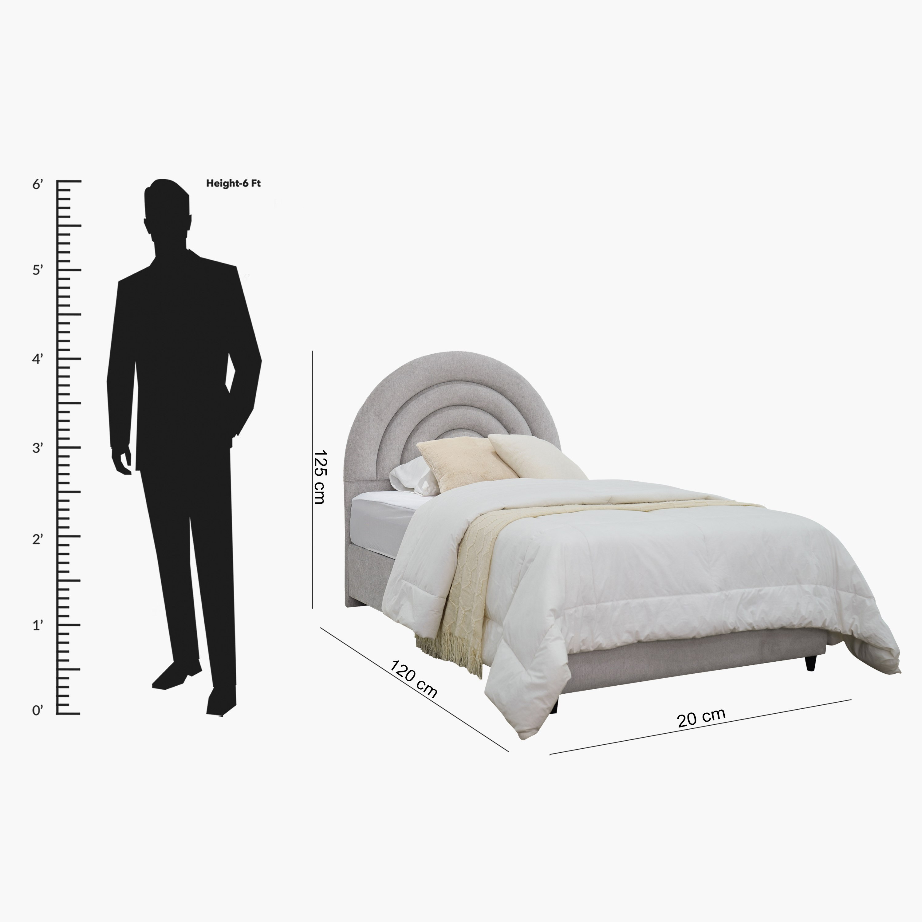 لوح رأسي توين منجد من ميدو كرسنت - 120x200 سم-hbxbedroom-bedsandbedsets-upholsteredbeds-twin-image-5