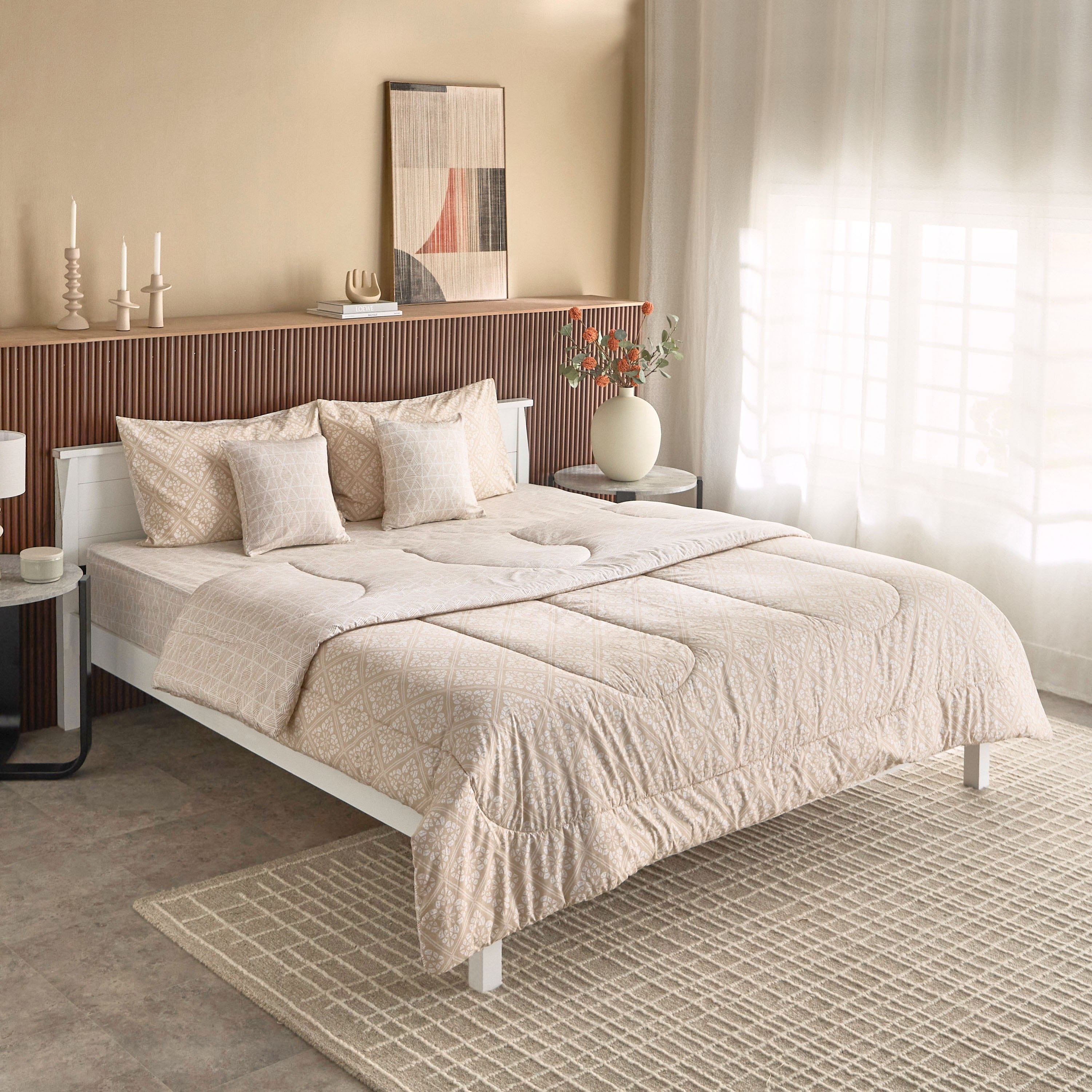 طقم لحاف سوبر كينج قطن 5 قطع بطبعات من ماديسون بيرنلي - 240x240 سم-hbxhomeware-hbxbedroom-image-1