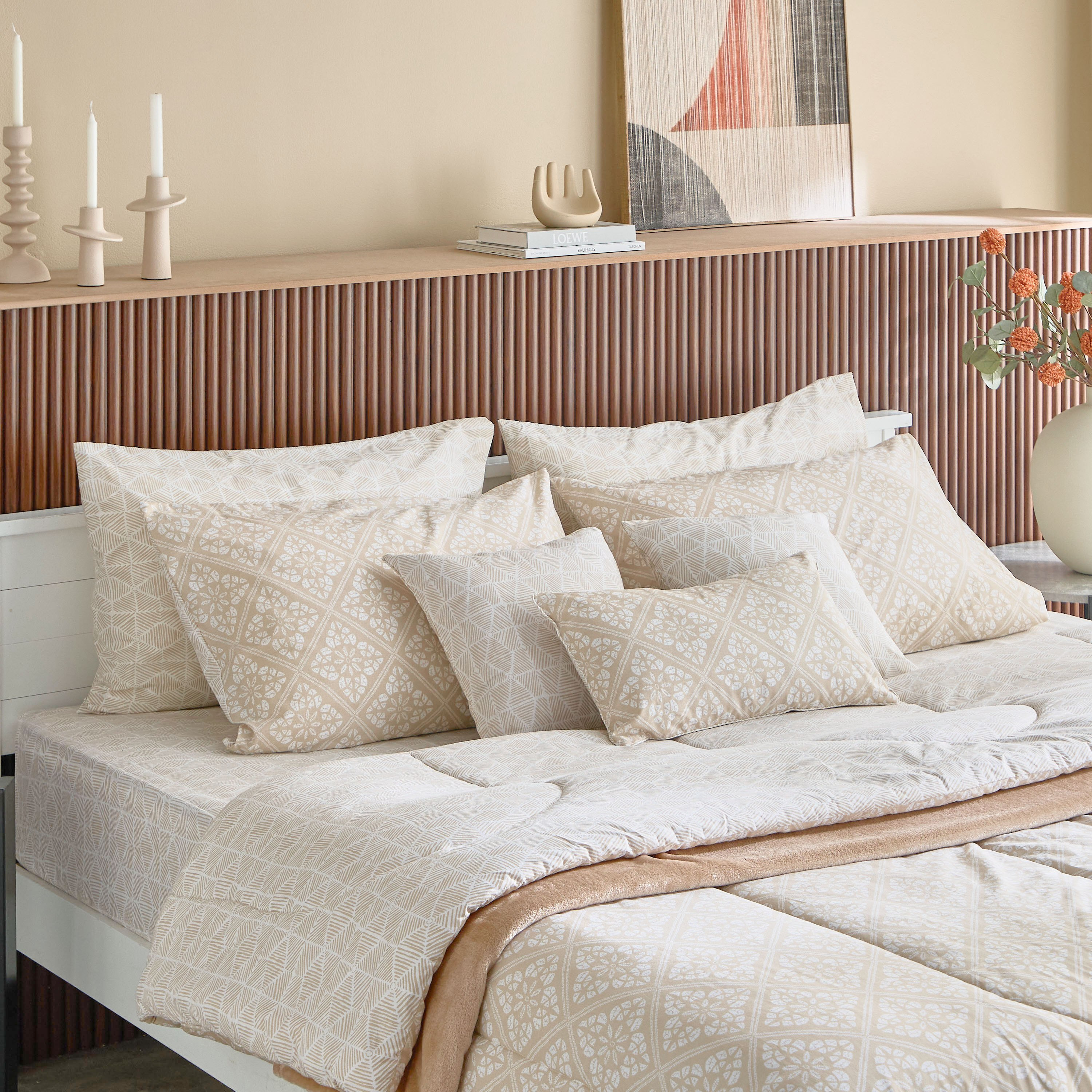 Madison Burnley BIAB 9-Piece Printed Cotton Super King Comforter Set - 240x240 cm-hbxhomeware-hbxbedroom-image-1