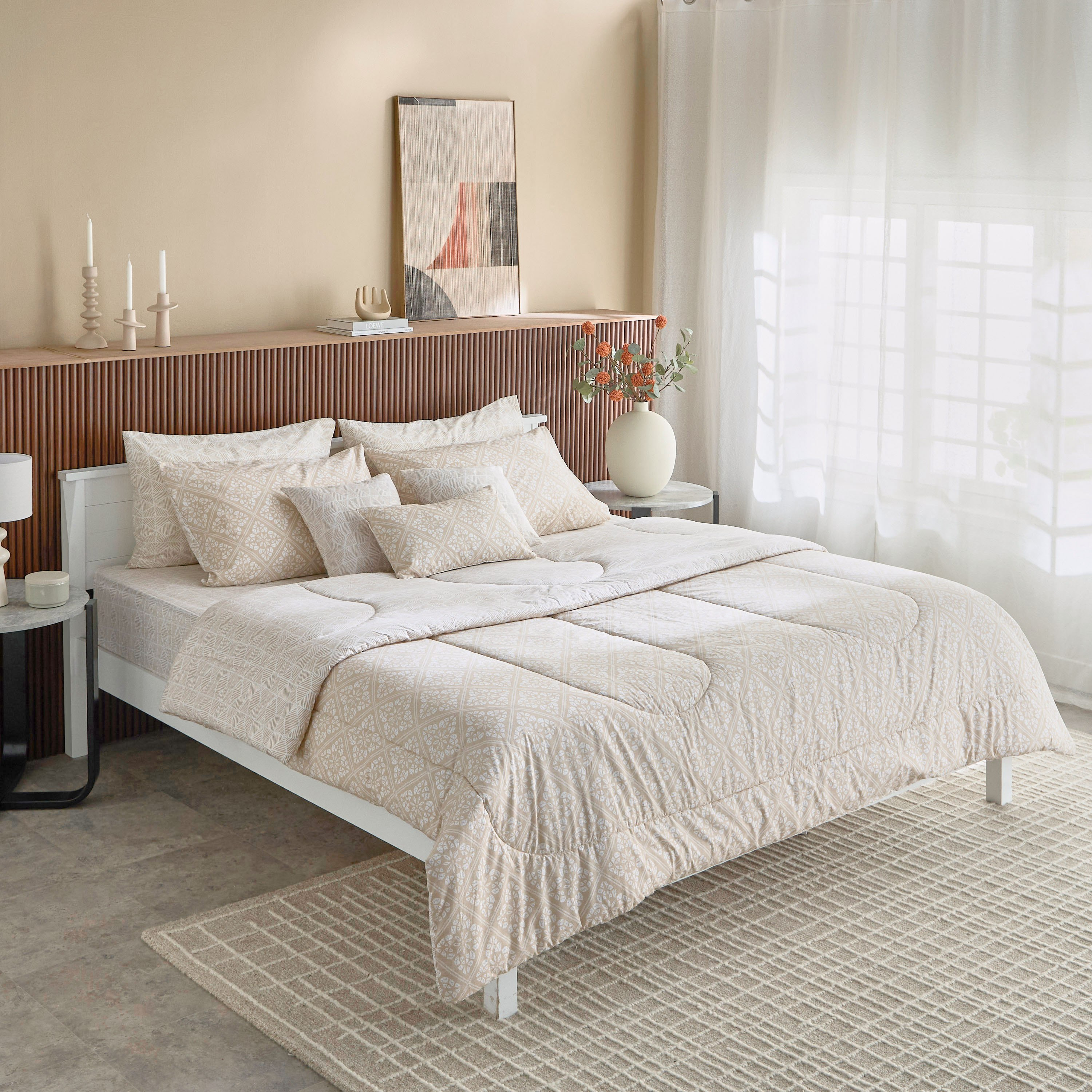 Madison Burnley BIAB 9-Piece Printed Cotton Super King Comforter Set - 240x240 cm-hbxhomeware-hbxbedroom-image-2