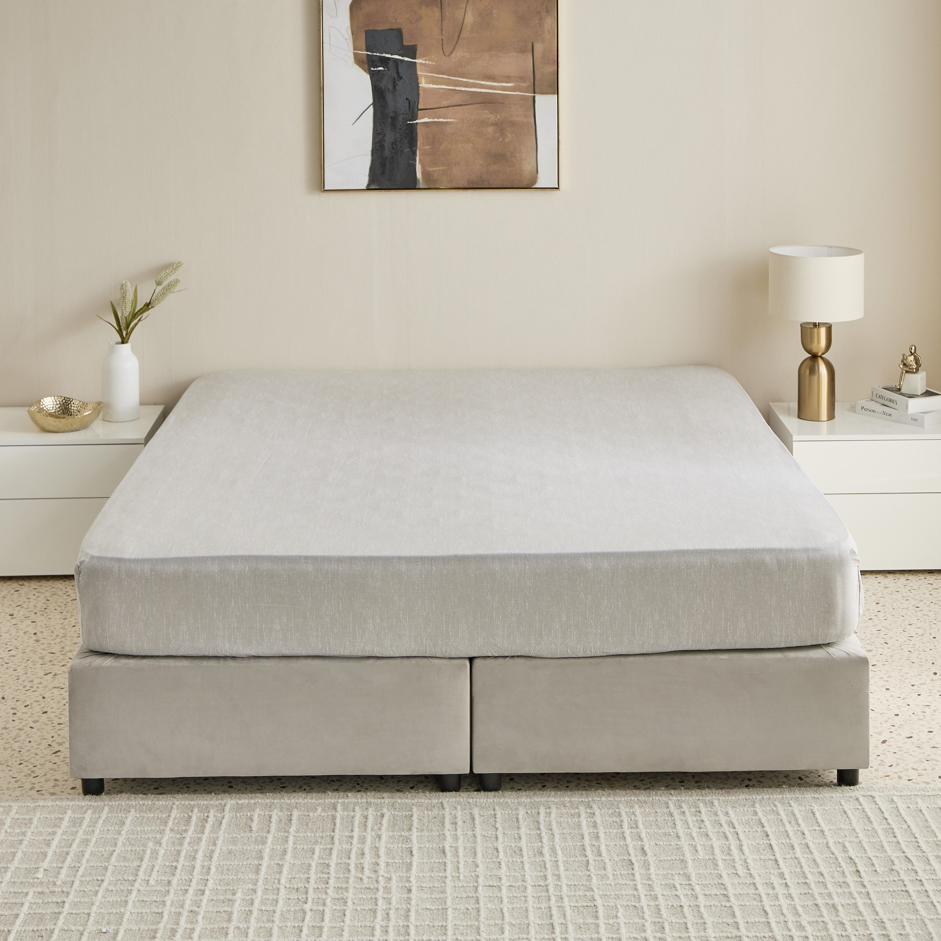 Madison Luton Cotton Printed King Fitted Sheet - 180x200+30 cm-hbxhomeware-hbxbedroom-image-3