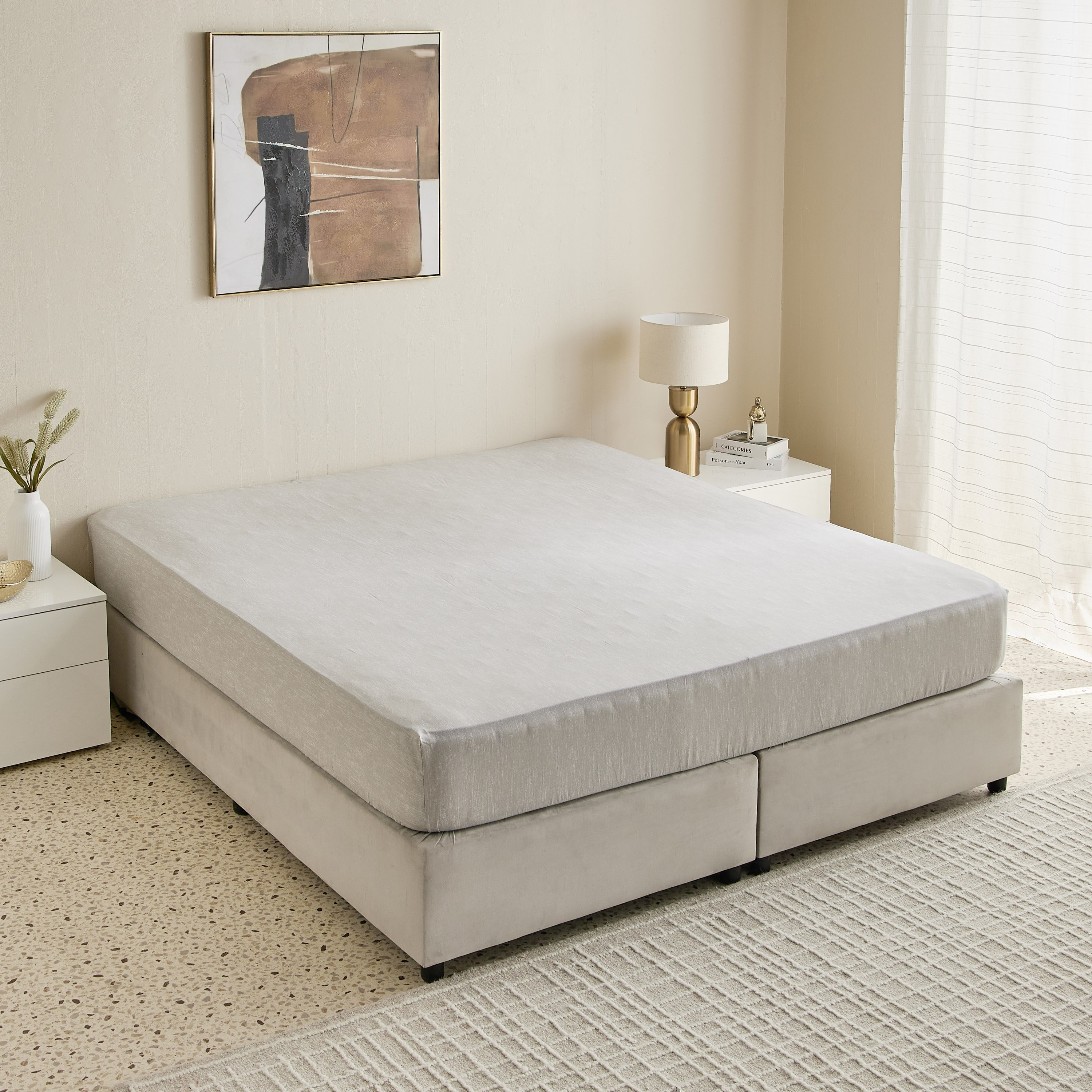 Madison Luton Cotton Printed Super King Fitted Sheet - 200x200+30 cm-hbxhomeware-hbxbedroom-image-2