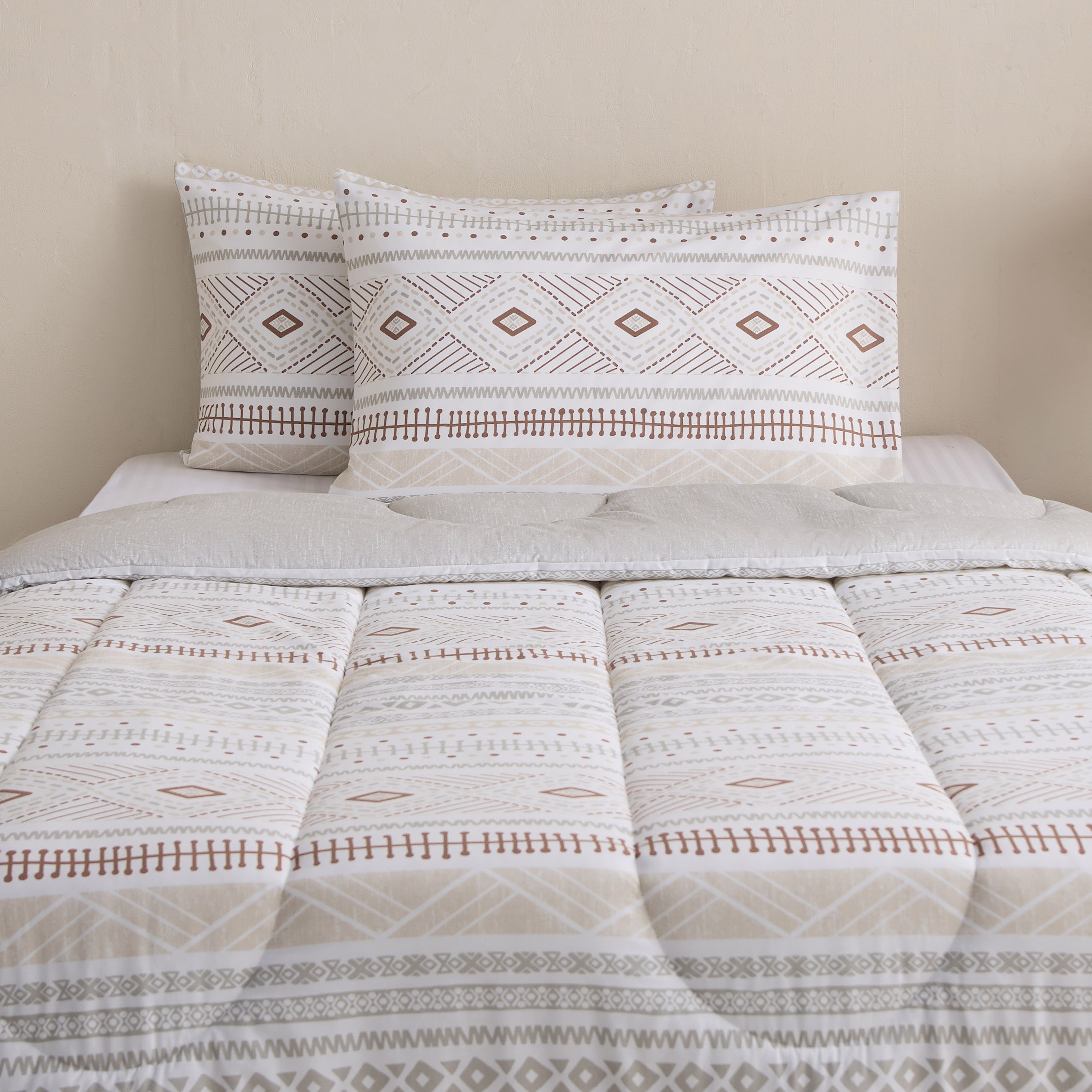Madison Luton 3-Piece Cotton Printed Twin Comforter Set - 160x220 cm-hbxhomeware-hbxbedroom-image-2