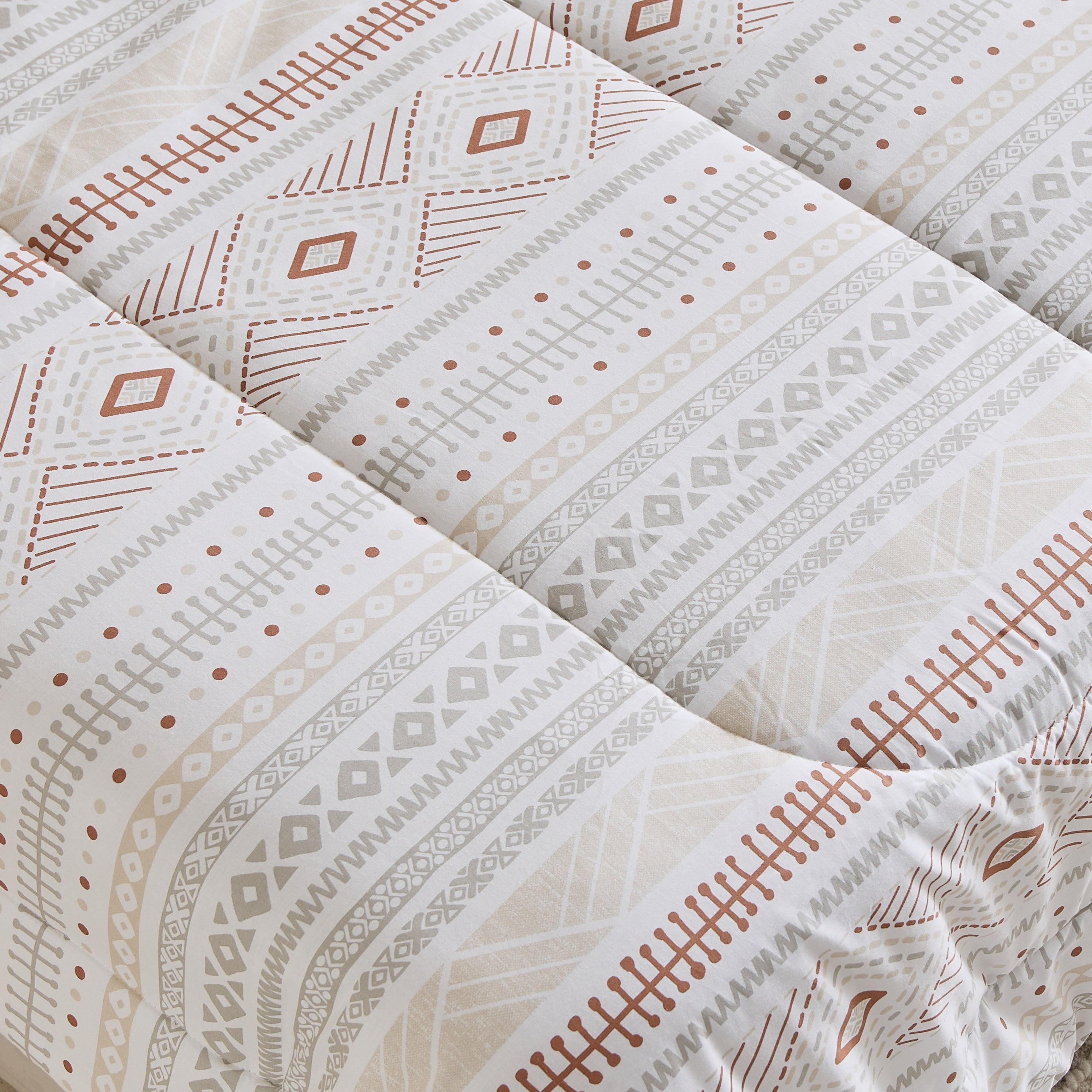Madison Luton 5-Piece Cotton Printed Super King Comforter Set - 240x240 cm-hbxhomeware-hbxbedroom-image-4