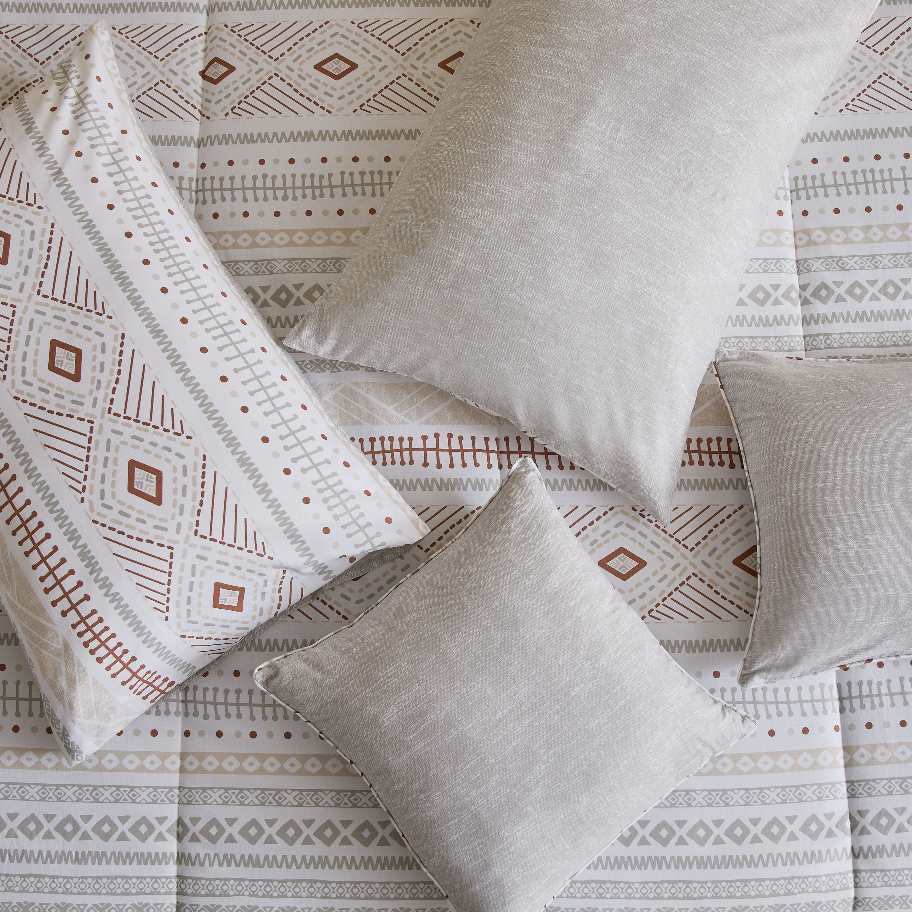 Madison Luton 5-Piece Cotton Printed Super King Comforter Set - 240x240 cm-hbxhomeware-hbxbedroom-image-5