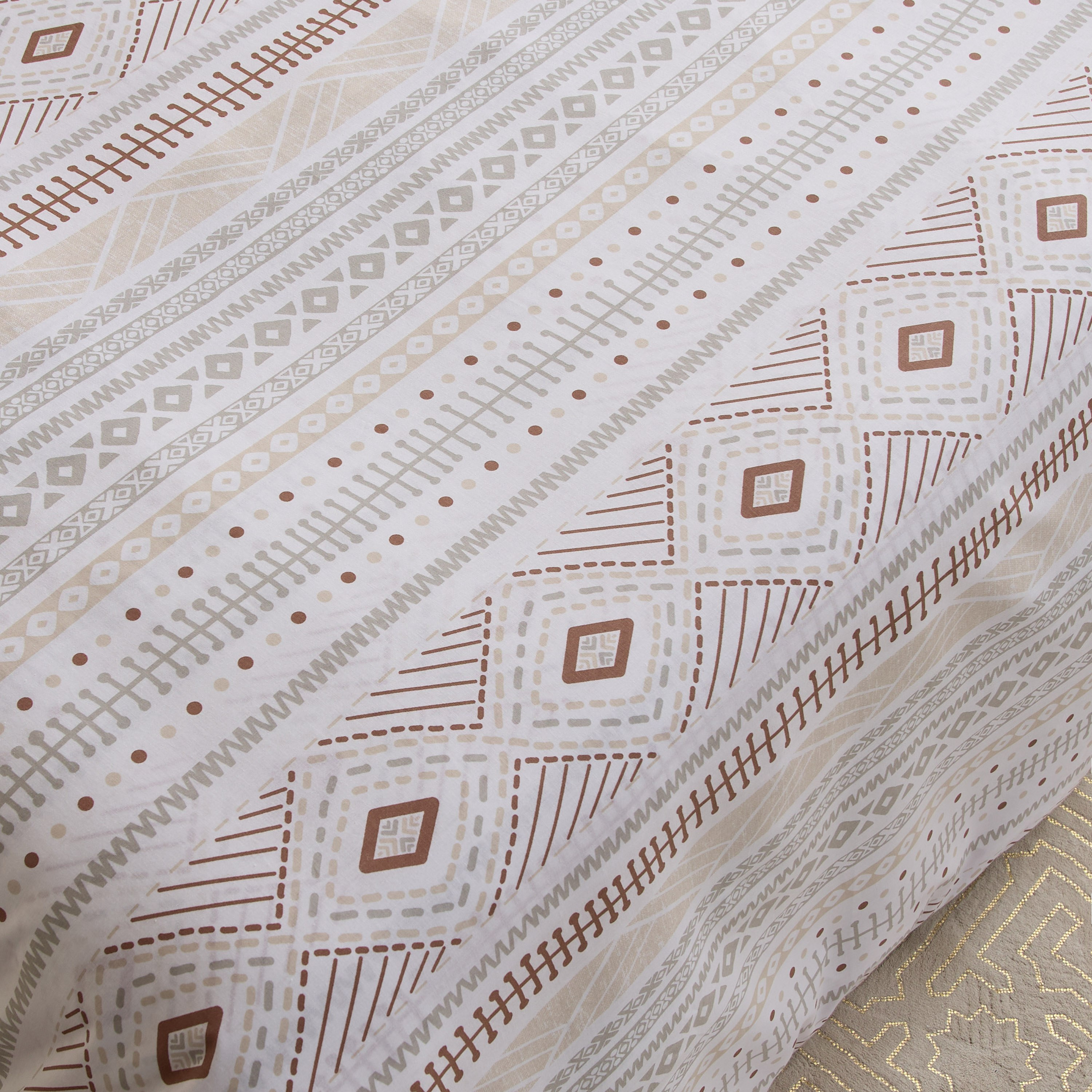 Madison Luton 3-Piece Printed Cotton Twin Duvet Cover Set - 150x220 cm-hbxhomeware-hbxbedroom-image-4