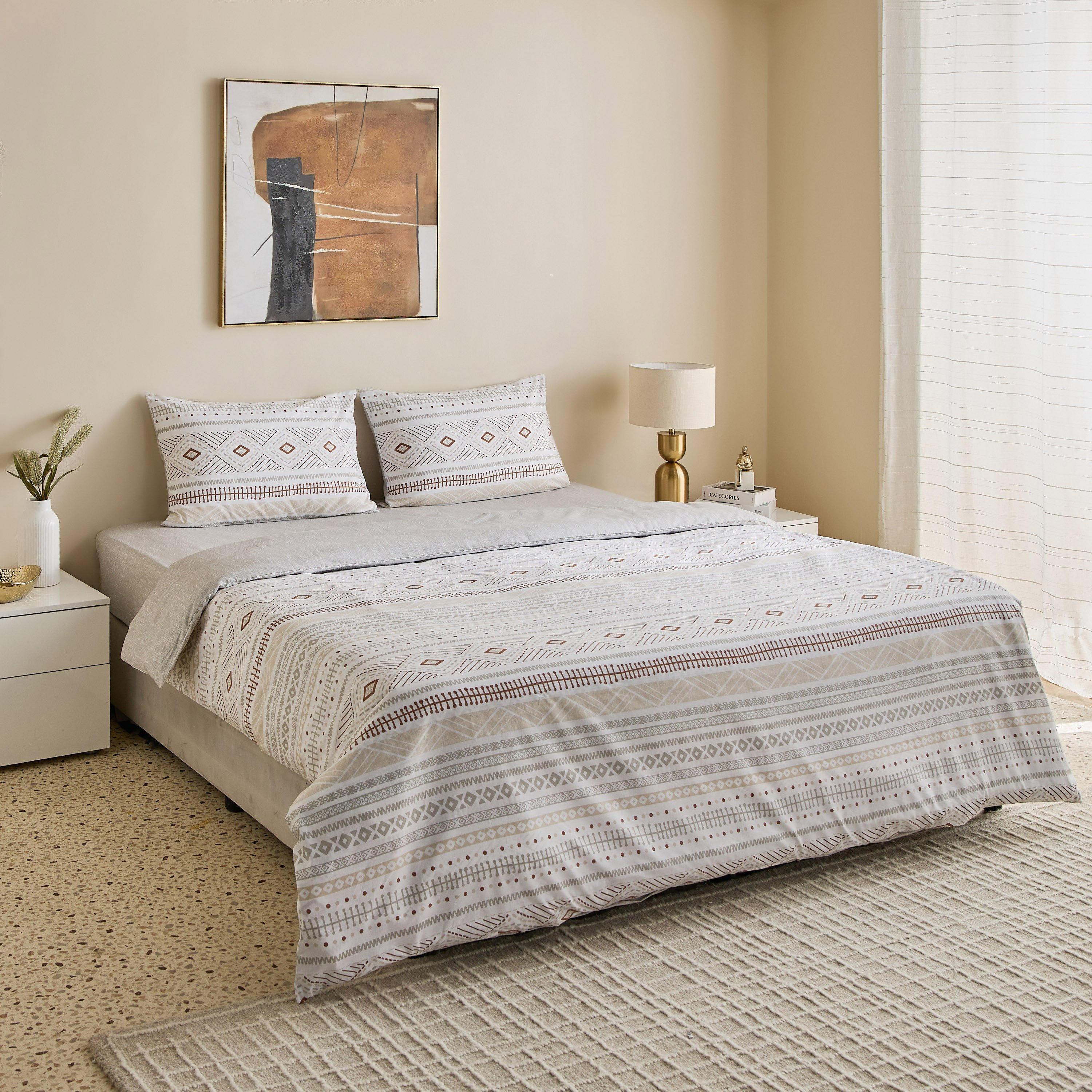 طقم غطاء لحاف كوين/ كينج قطن بطبعات 3 قطع من ماديسون لوتون - 220x220 سم-hbxhomeware-hbxbedroom-image-8