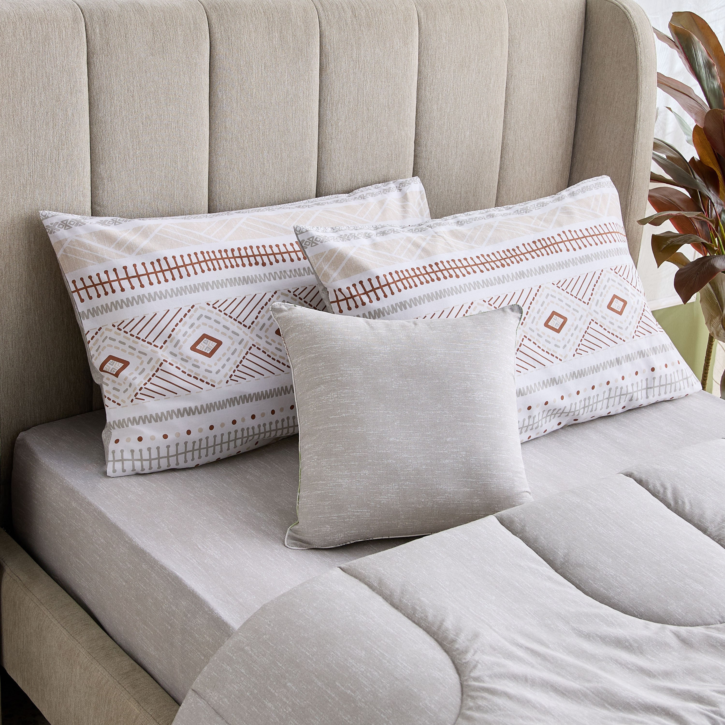Madison Luton 5-Piece BIAB Cotton Printed Twin Comforter Set - 160x220 cm-hbxhomeware-hbxbedroom-image-1