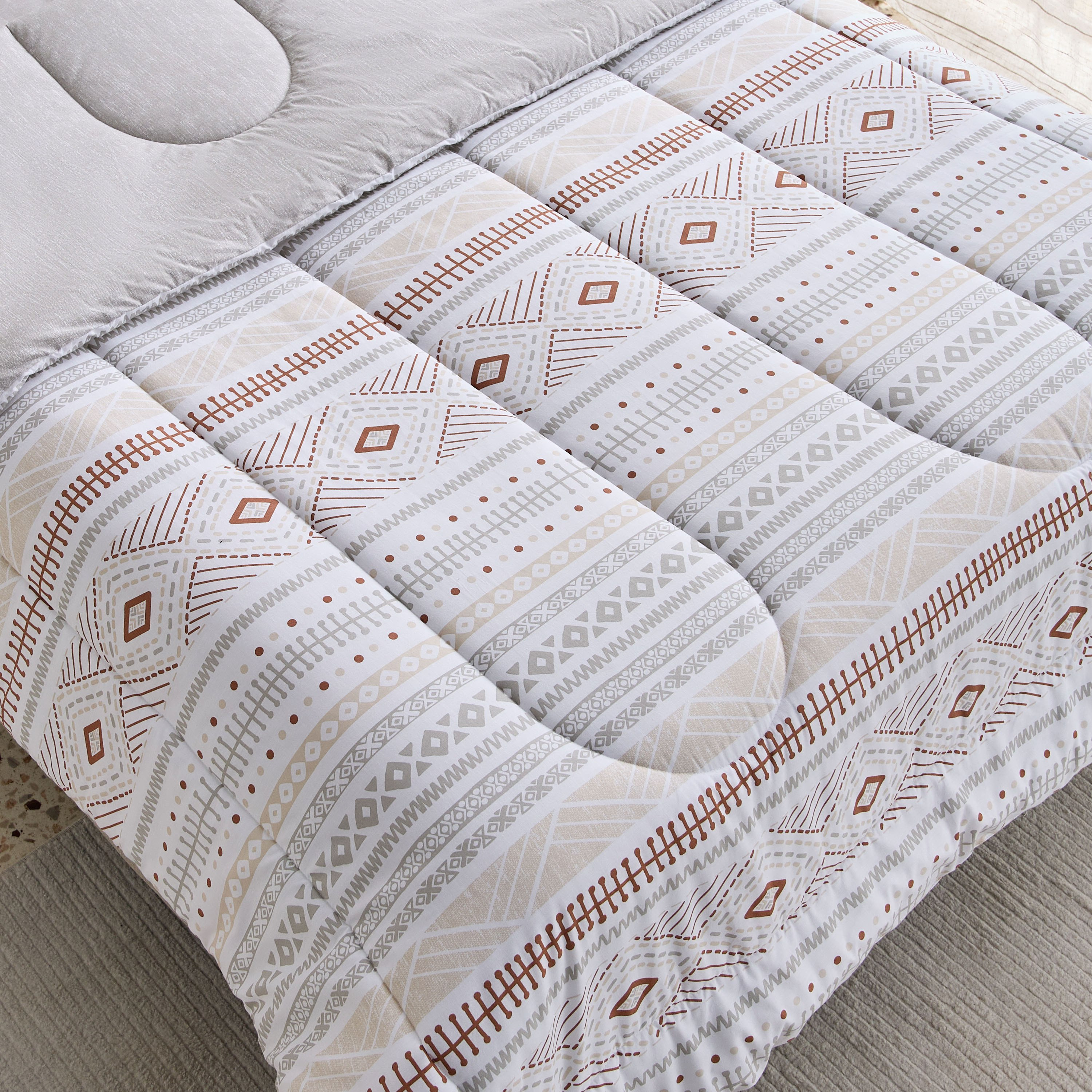 Madison Luton 5-Piece BIAB Cotton Printed Twin Comforter Set - 160x220 cm-hbxhomeware-hbxbedroom-image-5
