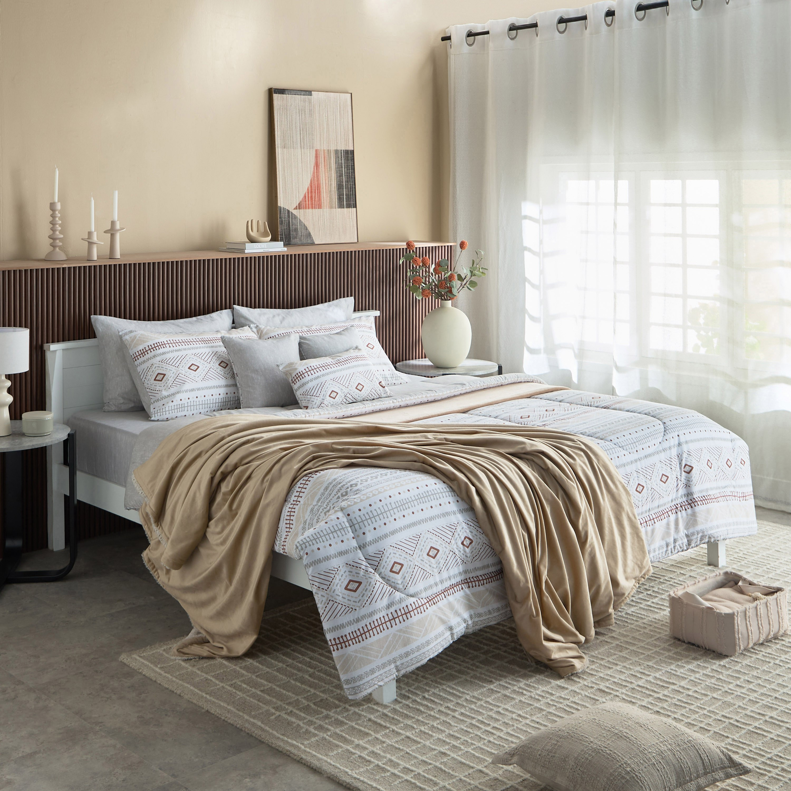 طقم لحاف سوبر كينج قطن 9 قطع بطبعات من ماديسون لوتون - 240x240 سم-hbxhomeware-hbxbedroom-image-14