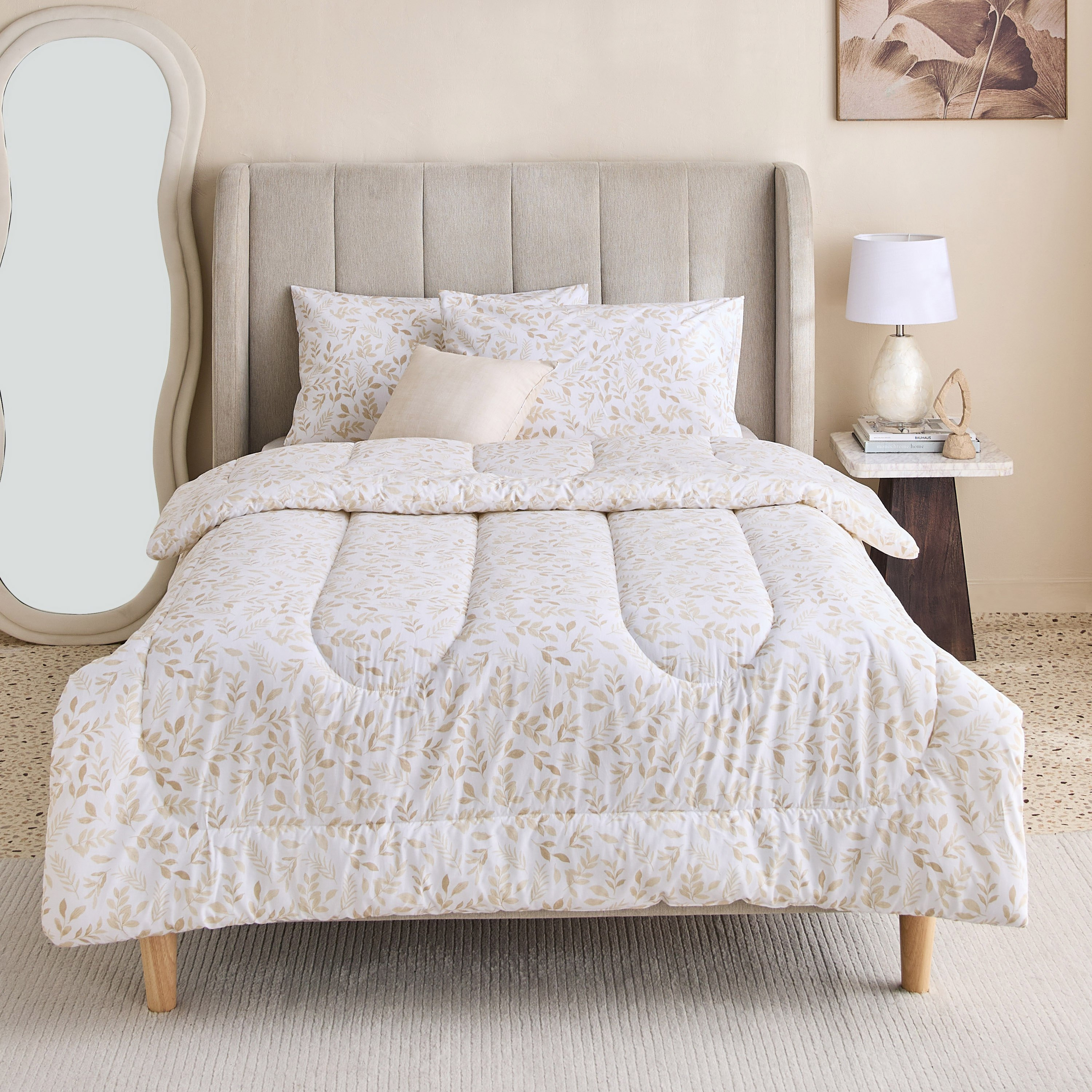 Valencia Visby 5-Piece BIAB Printed Cotton Twin Comforter Set - 160x220 cm-hbxhomeware-hbxbedroom-image-3