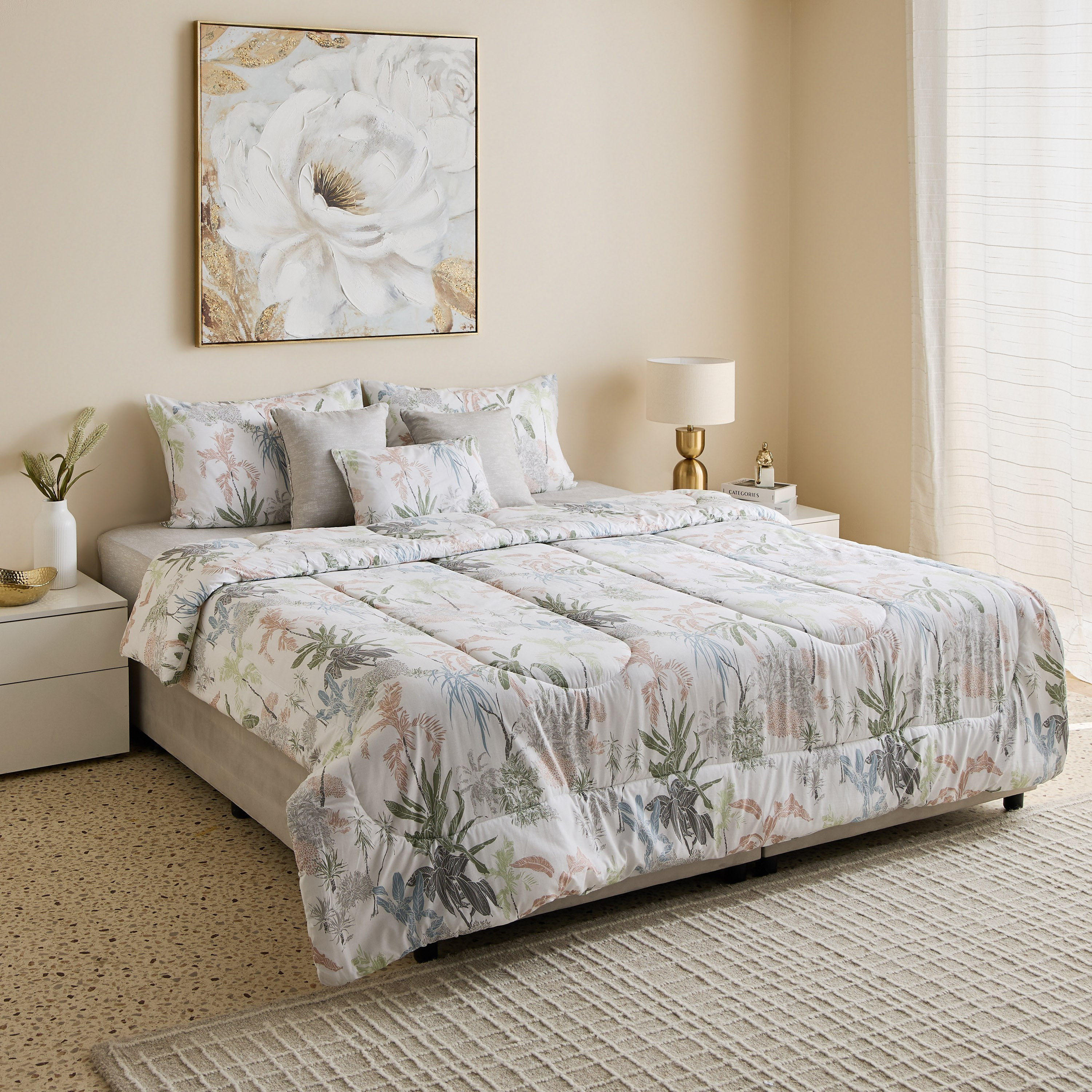 Valencia Arvika 7-Piece BIAB Printed Cotton King Comforter Set - 220x240 cm-hbxhomeware-hbxbedroom-image-10