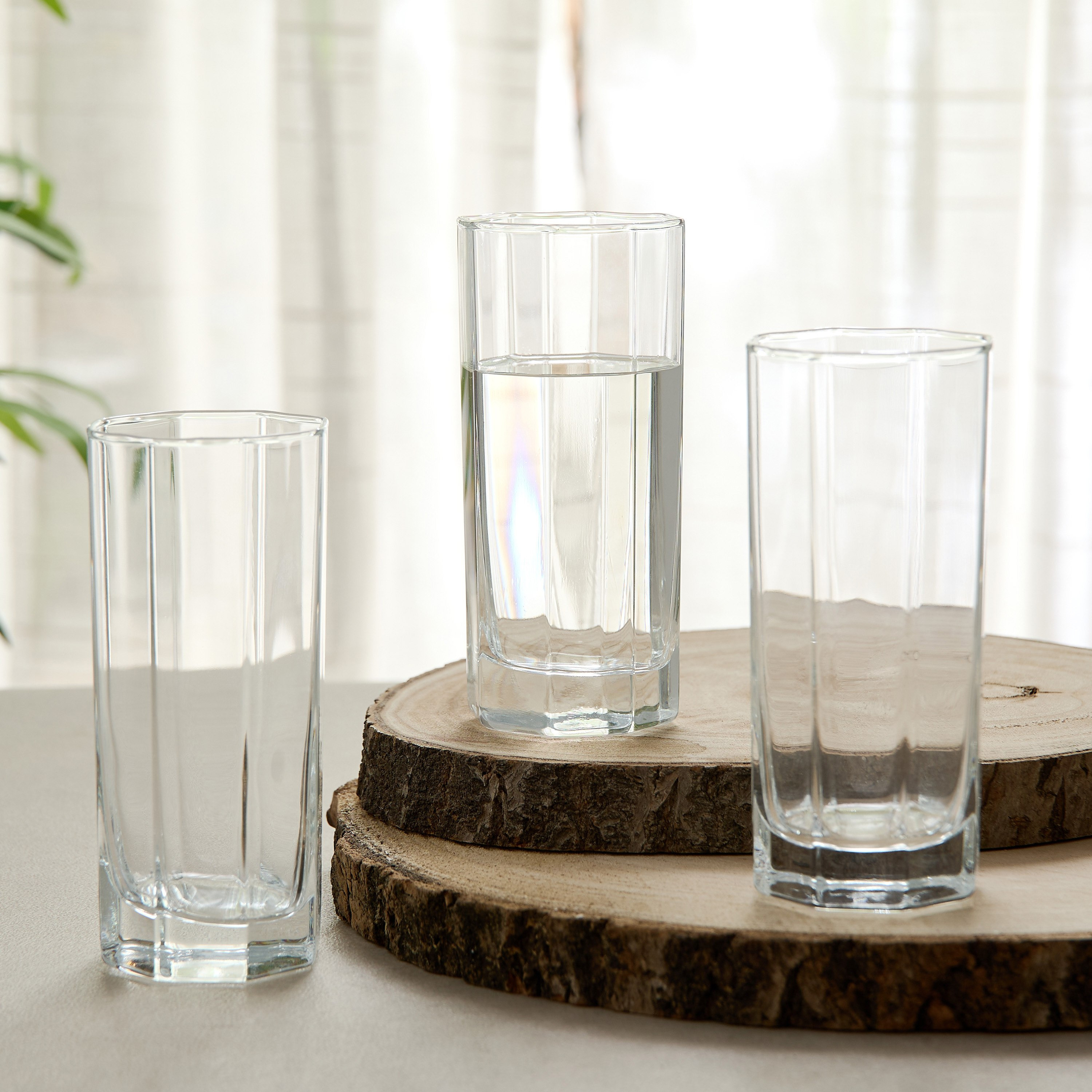 كوب زجاج طويل أوكتايم من لومينارك - طقم من 3 قطع-hbxhomeware-hbxkitchen-image-1