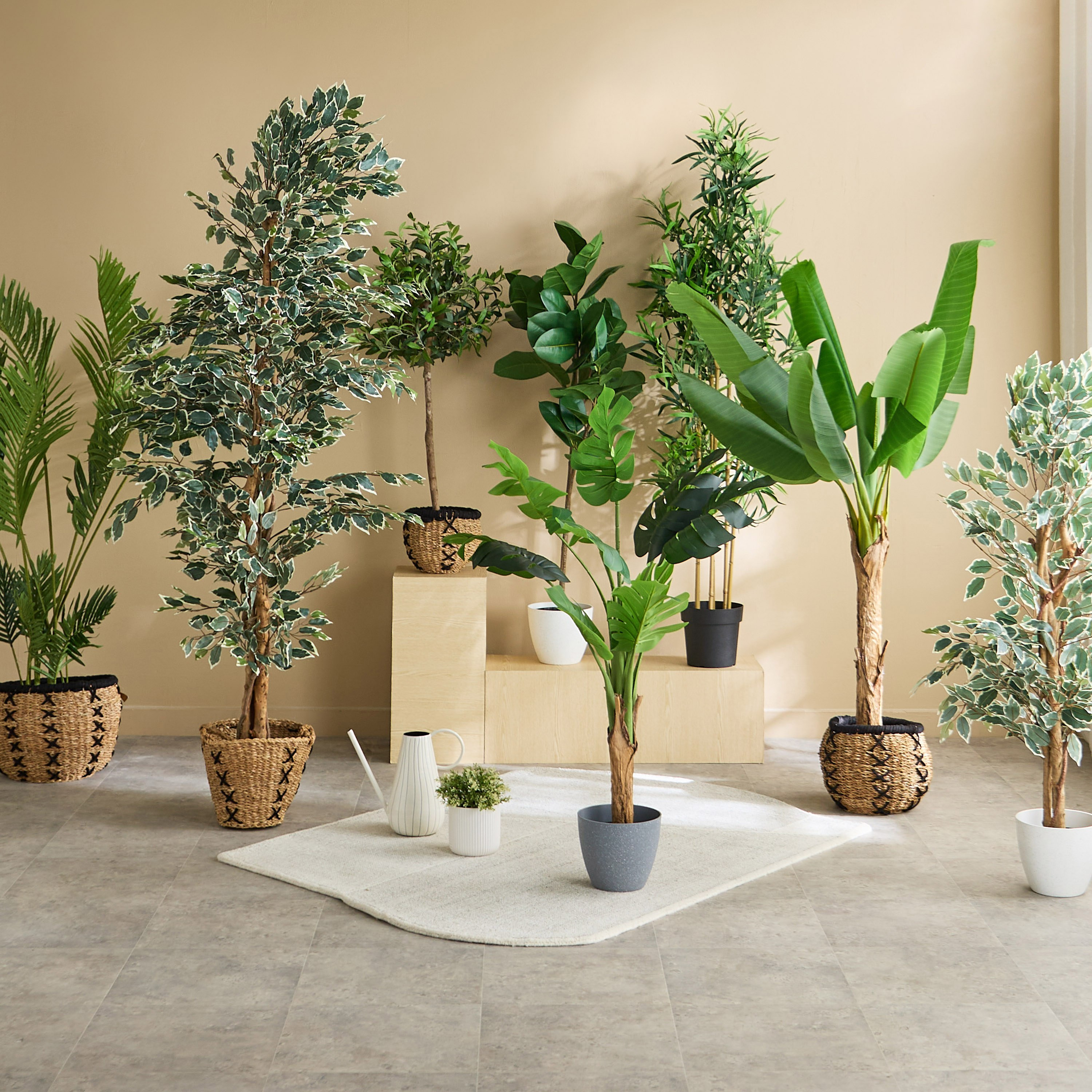 شجرة فيكس صناعية بـ152 ورقة من تيدورا سيلفان - 65×55×127 سم-hbxdecorandfurnishings-homeaccessories-artificialflowersandplants-image-5